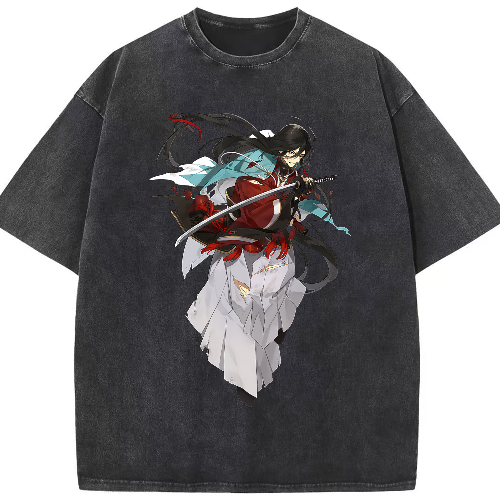 （画像用） 刀剣乱舞 Touken Ranbu 綿100% ヴィンテージ風 半袖Tシャツ（フロントプリント）