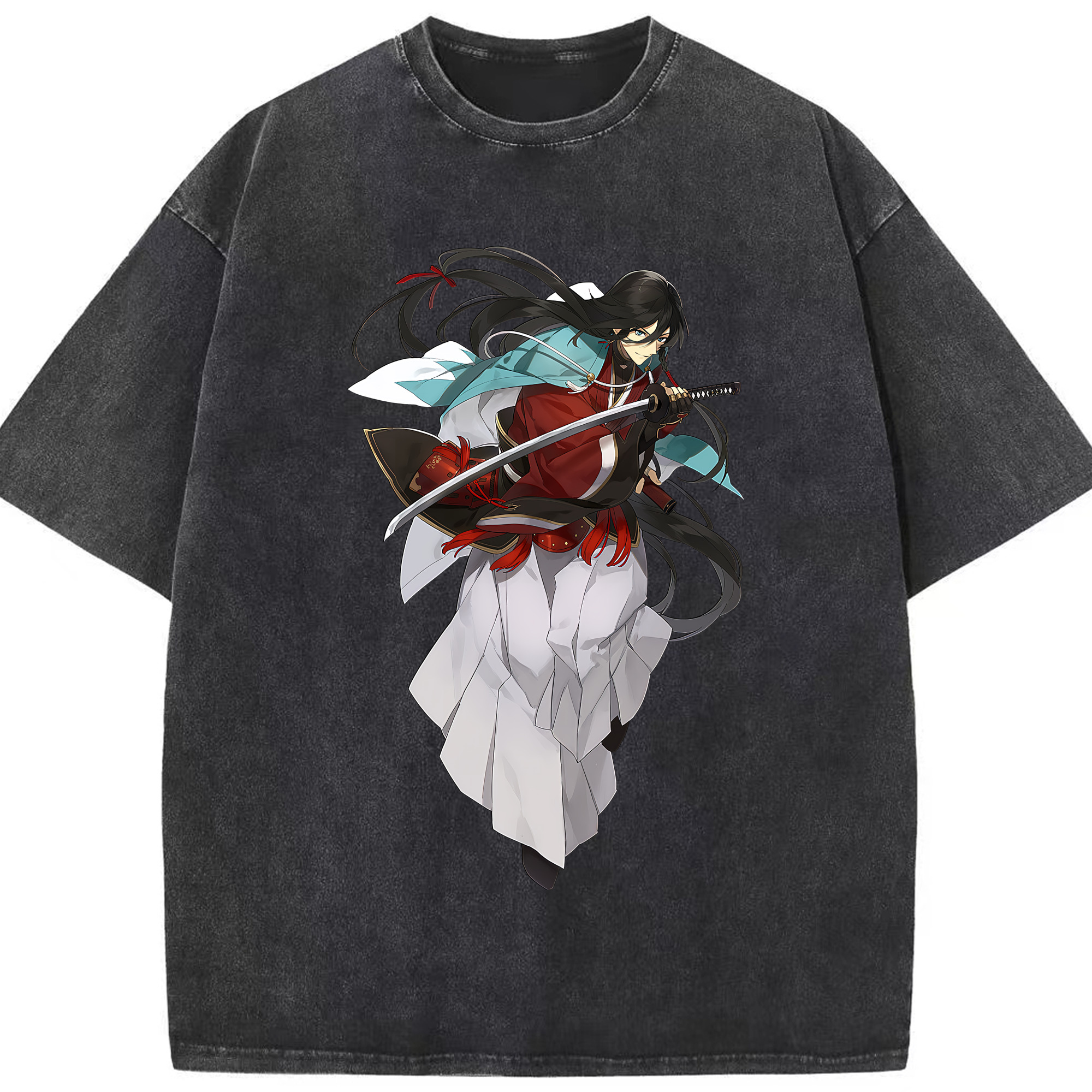 （画像用） 刀剣乱舞 Touken Ranbu 綿100% ヴィンテージ風 半袖Tシャツ（フロントプリント）
