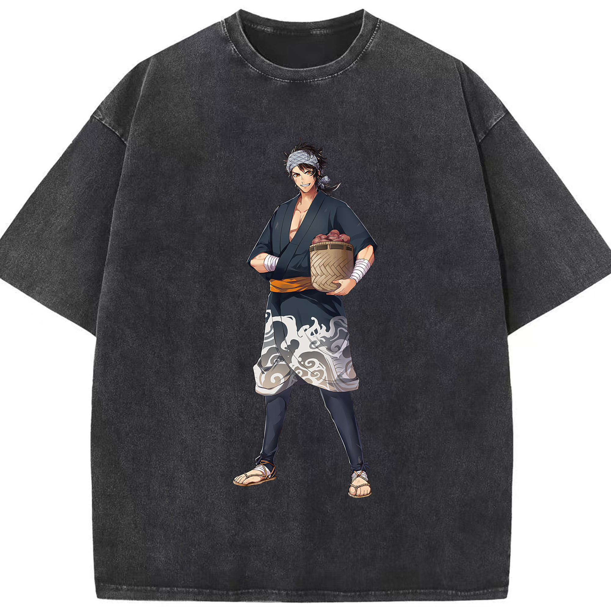（画像用） 刀剣乱舞 Touken Ranbu 綿100% ヴィンテージ風 半袖Tシャツ（フロントプリント）