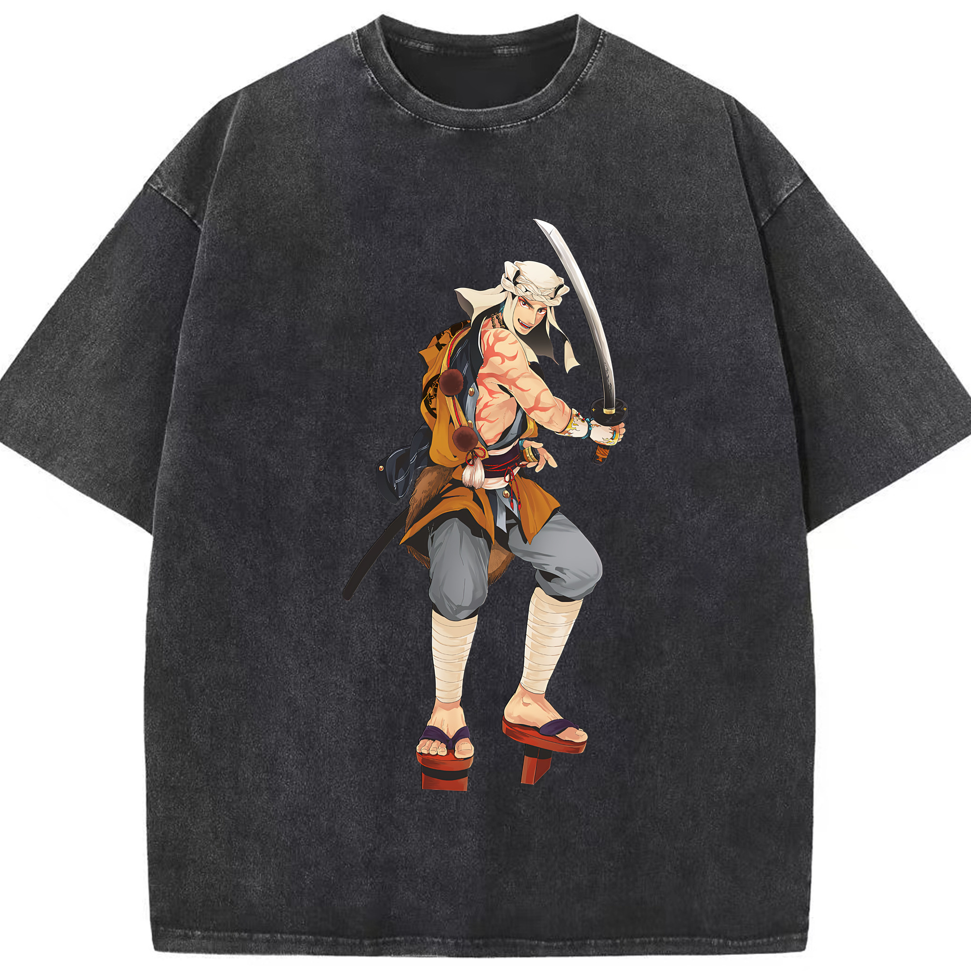 （画像用） 刀剣乱舞 Touken Ranbu 綿100% ヴィンテージ風 半袖Tシャツ（フロントプリント）