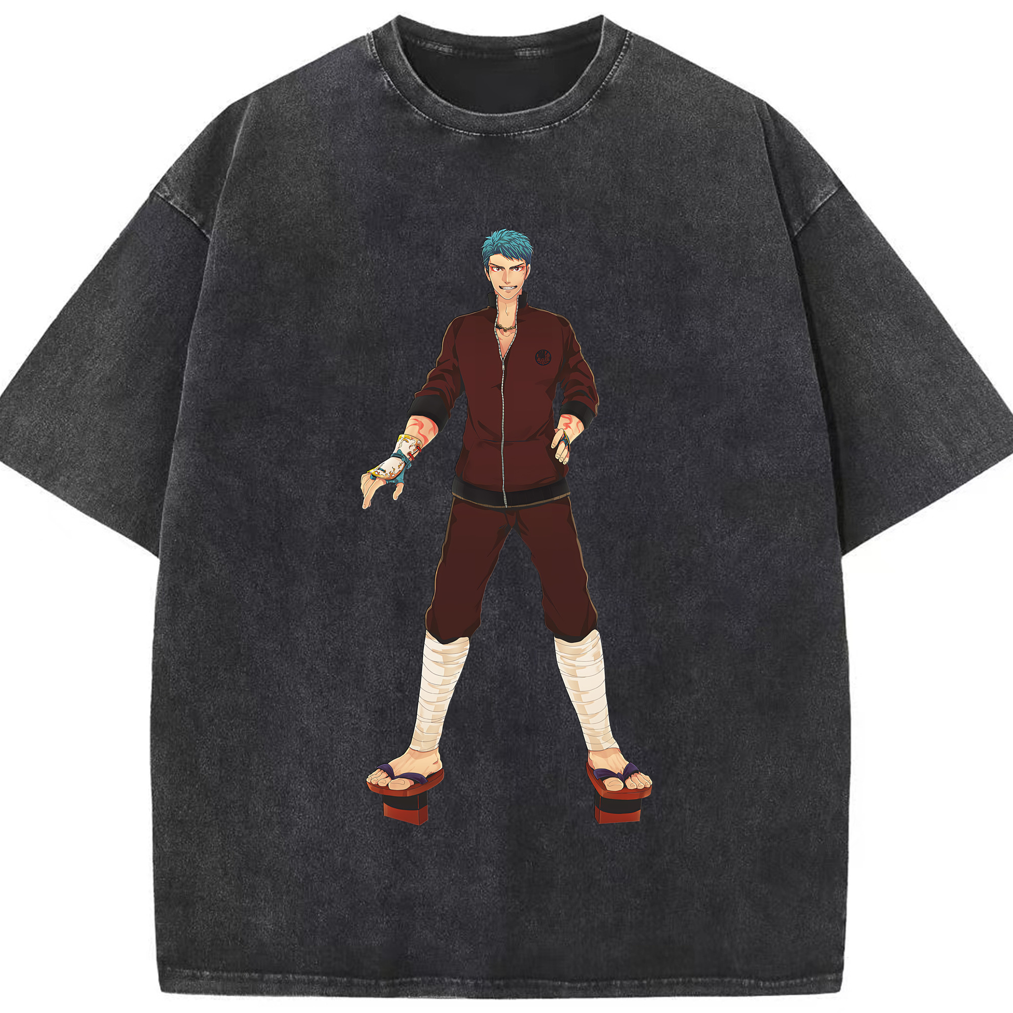 （画像用） 刀剣乱舞 Touken Ranbu 綿100% ヴィンテージ風 半袖Tシャツ（フロントプリント）