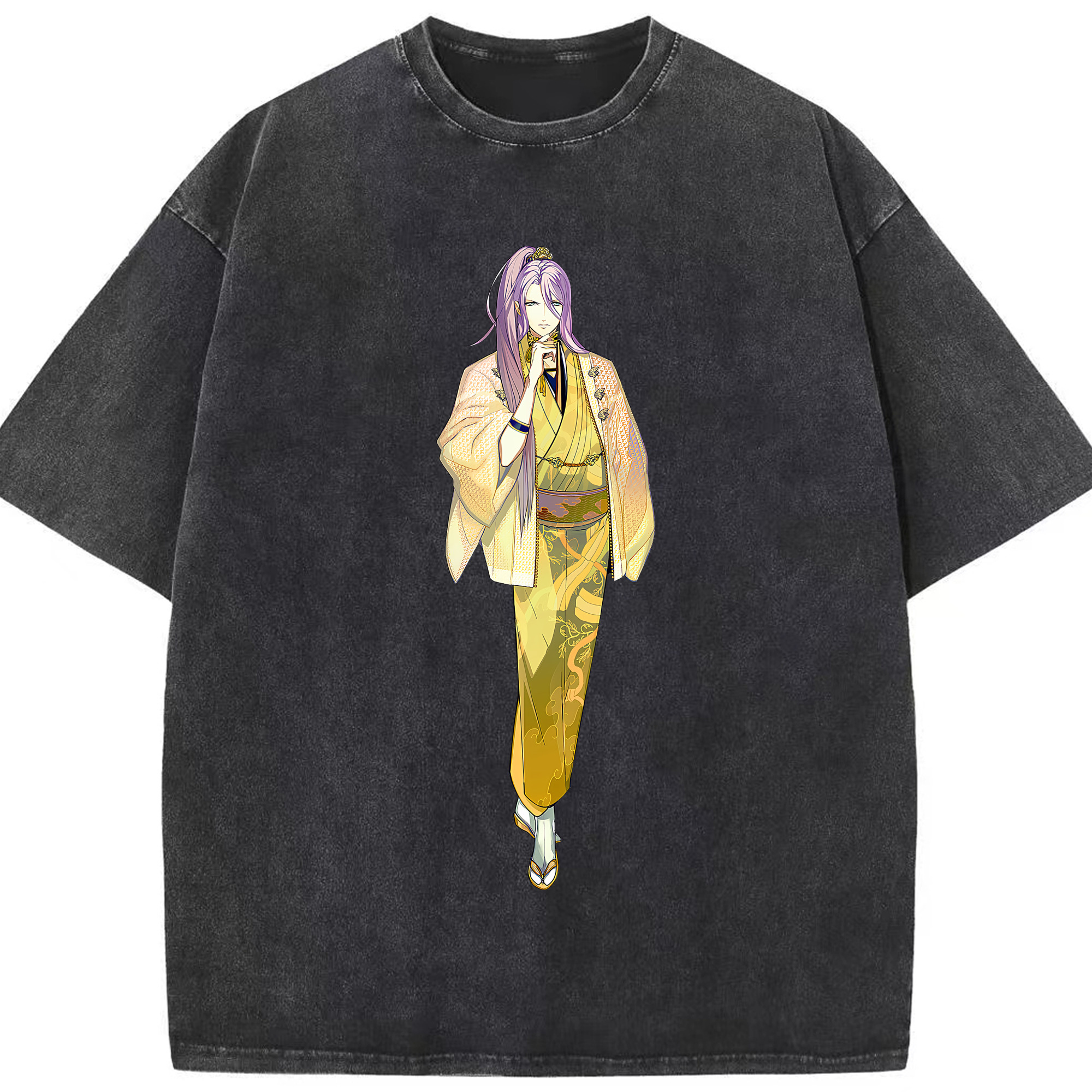 （画像用） 刀剣乱舞 Touken Ranbu 綿100% ヴィンテージ風 半袖Tシャツ（フロントプリント）