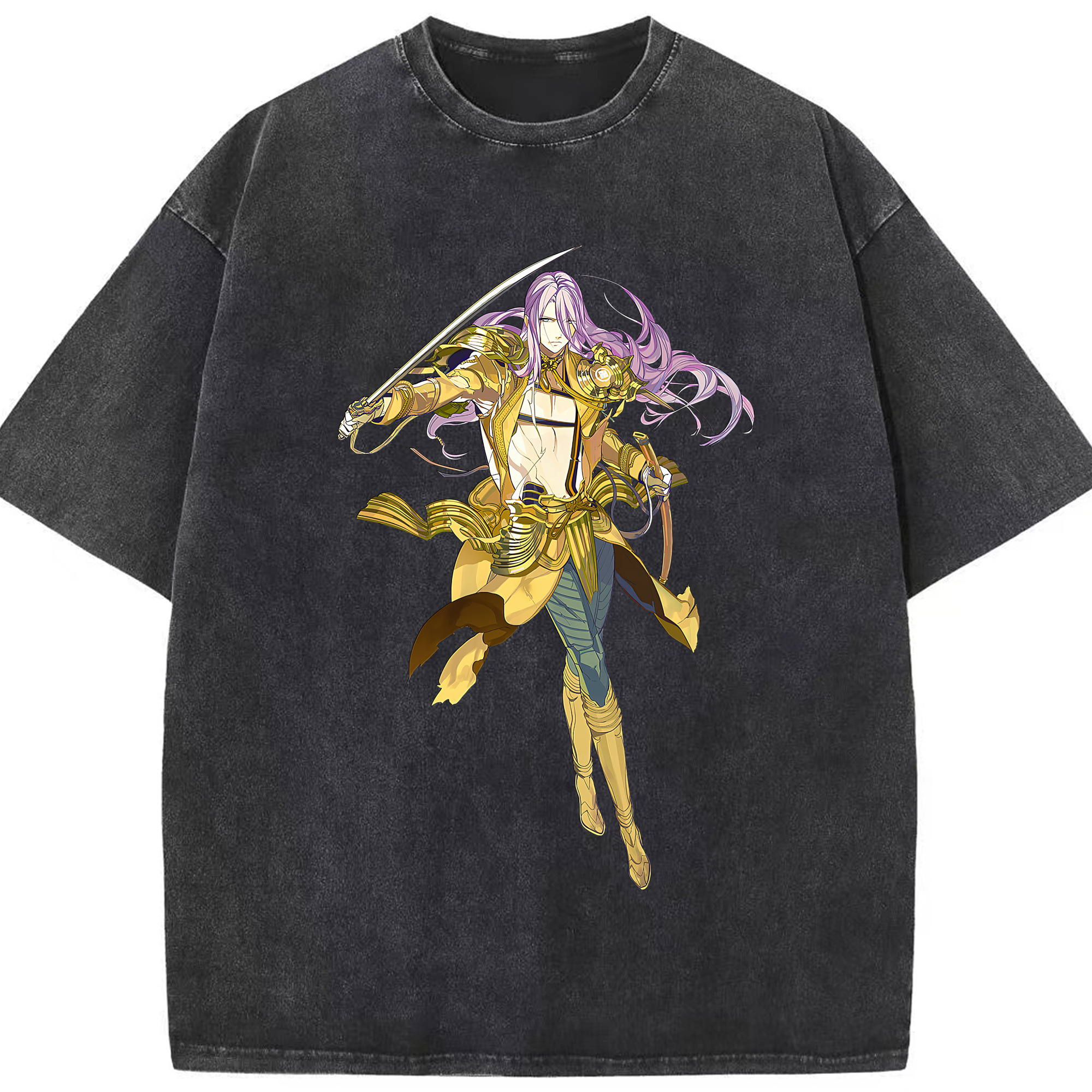 （画像用） 刀剣乱舞 Touken Ranbu 綿100% ヴィンテージ風 半袖Tシャツ（フロントプリント）