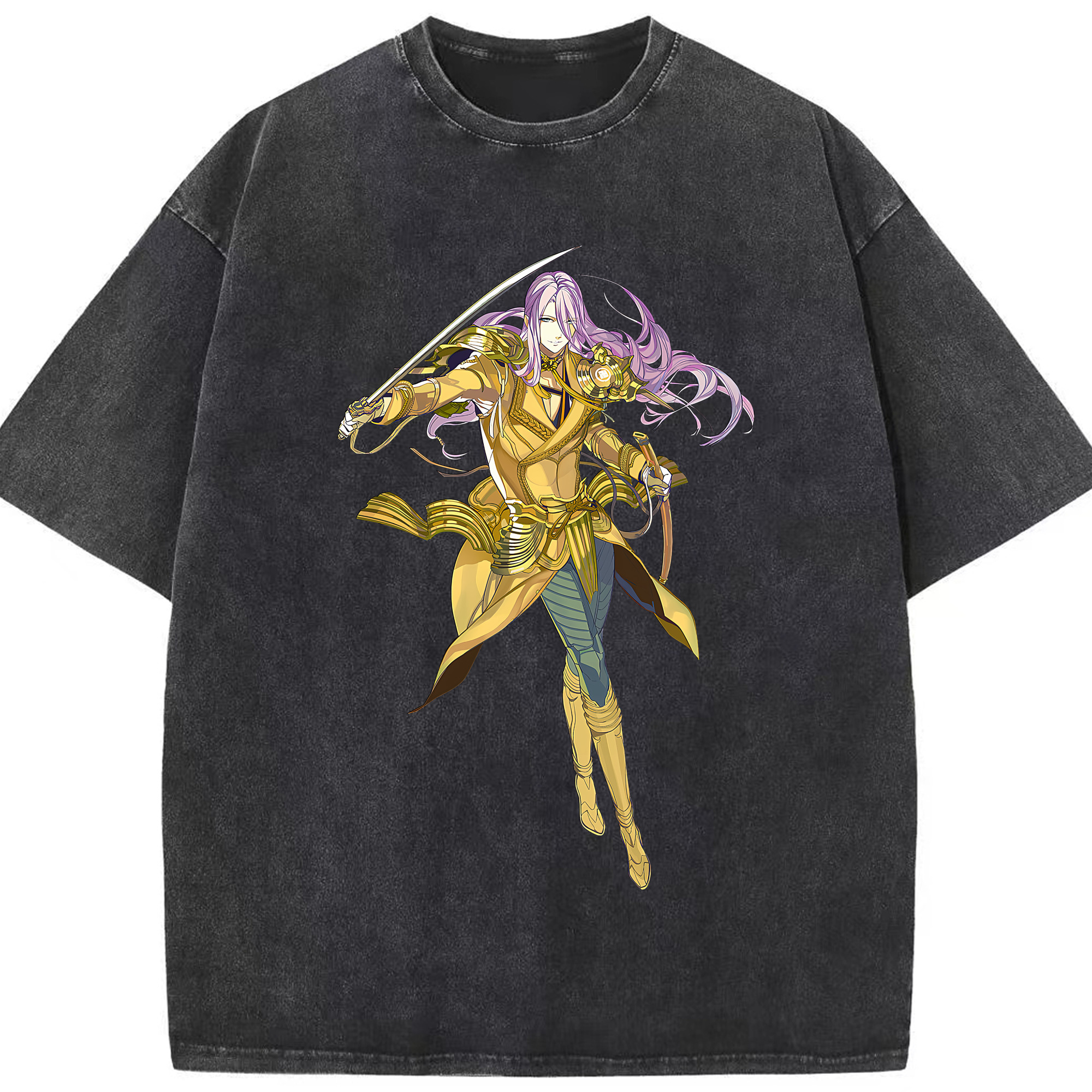 （画像用） 刀剣乱舞 Touken Ranbu 綿100% ヴィンテージ風 半袖Tシャツ（フロントプリント）