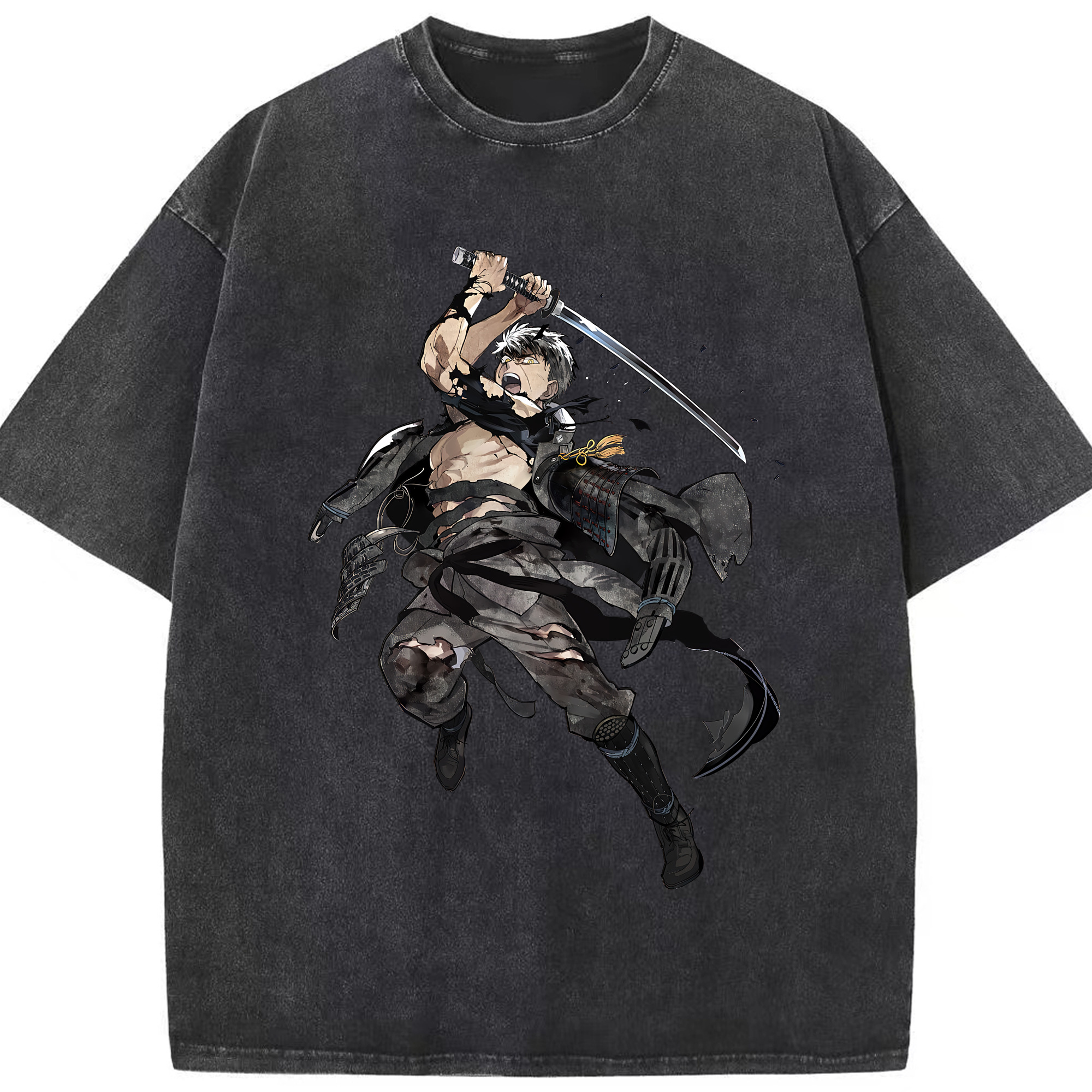 （画像用） 刀剣乱舞 Touken Ranbu 綿100% ヴィンテージ風 半袖Tシャツ（フロントプリント）
