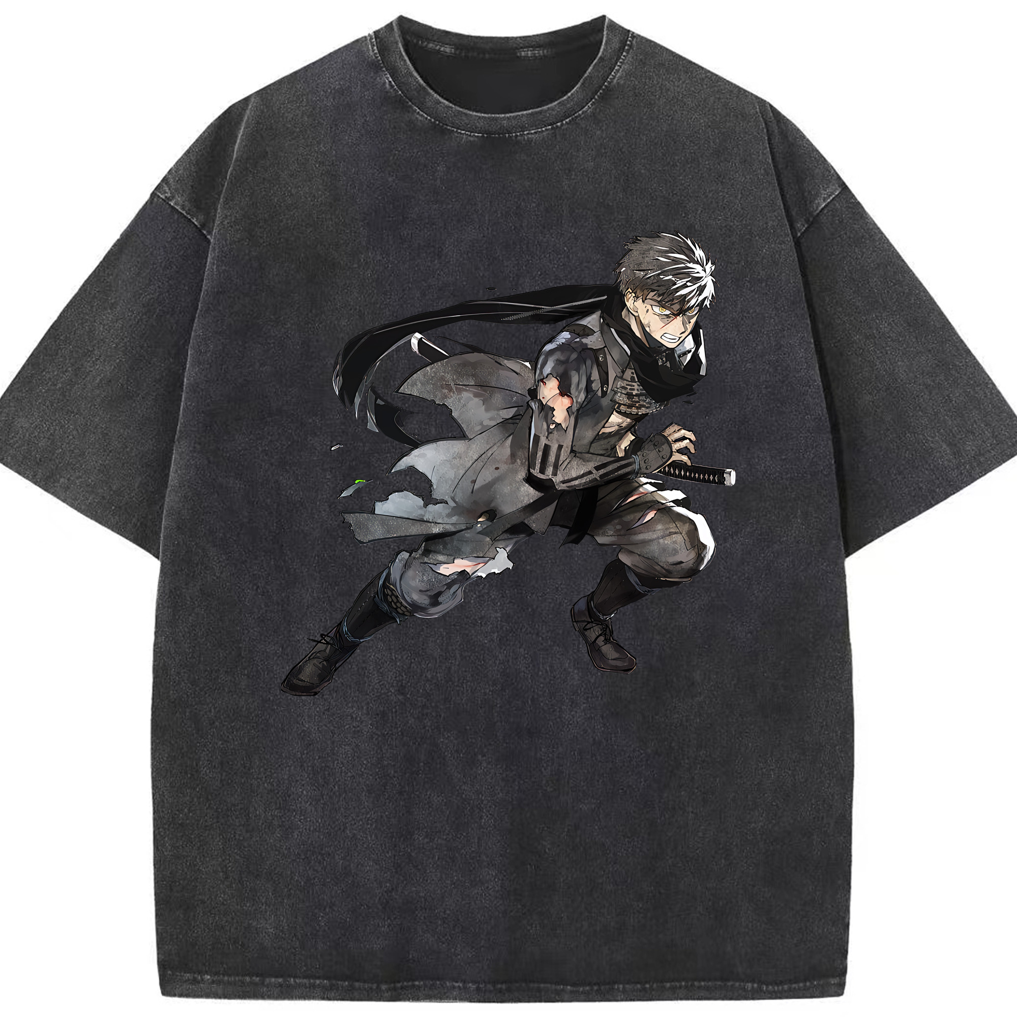 （画像用） 刀剣乱舞 Touken Ranbu 綿100% ヴィンテージ風 半袖Tシャツ（フロントプリント）