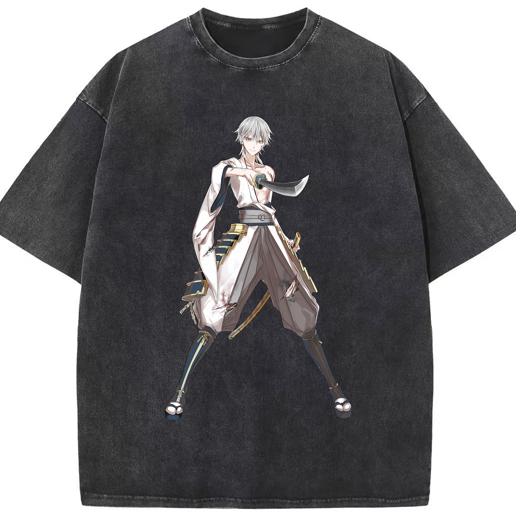 （画像用） 刀剣乱舞 Touken Ranbu 綿100% ヴィンテージ風 半袖Tシャツ（フロントプリント）