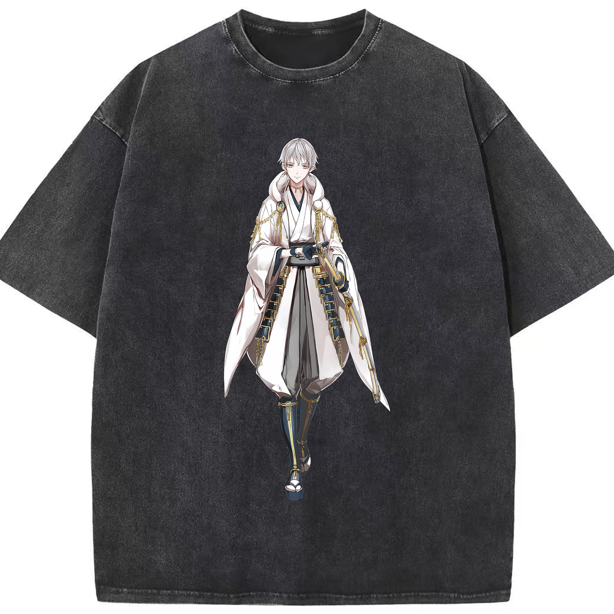 （画像用） 刀剣乱舞 Touken Ranbu 綿100% ヴィンテージ風 半袖Tシャツ（フロントプリント）