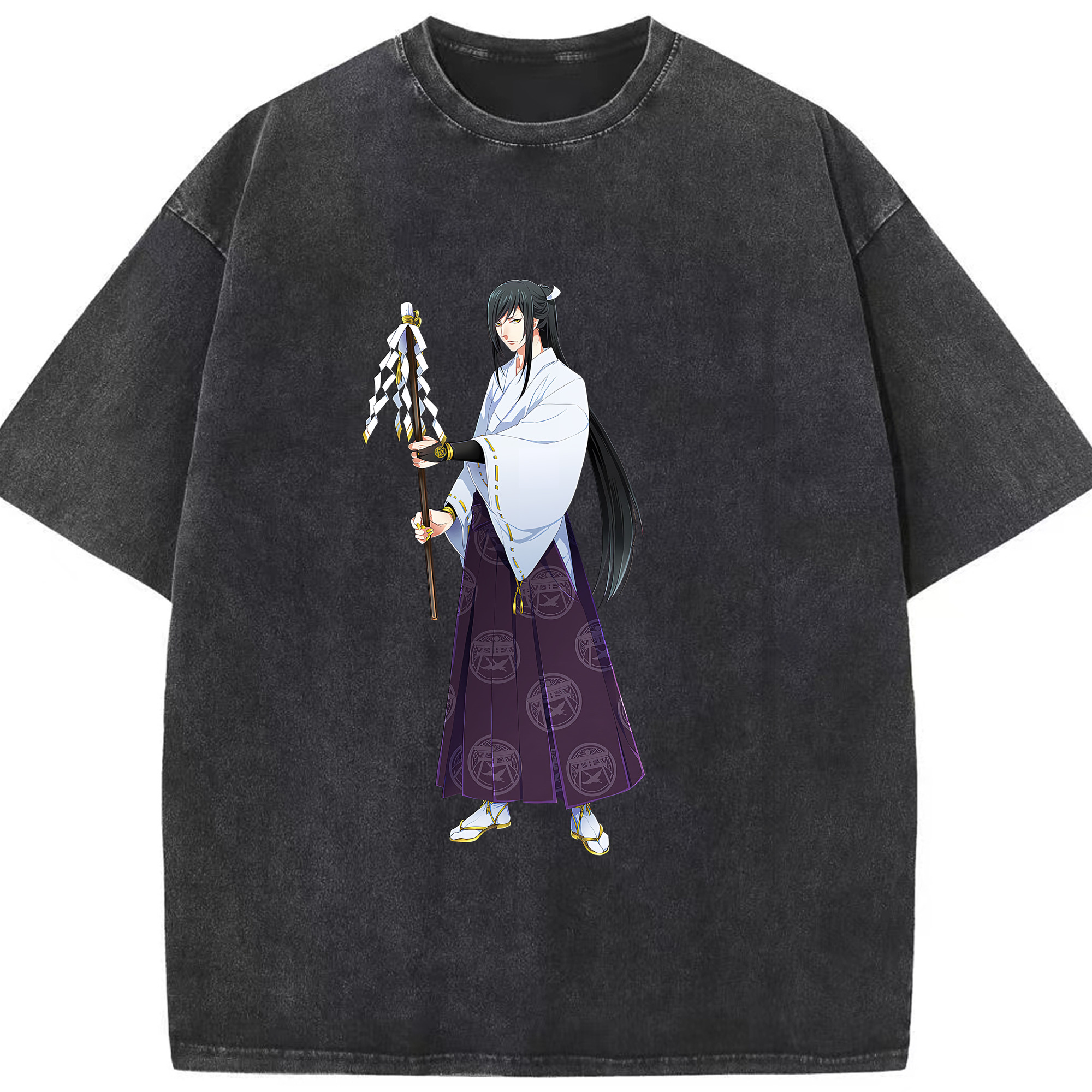 （画像用） 刀剣乱舞 Touken Ranbu 綿100% ヴィンテージ風 半袖Tシャツ（フロントプリント）
