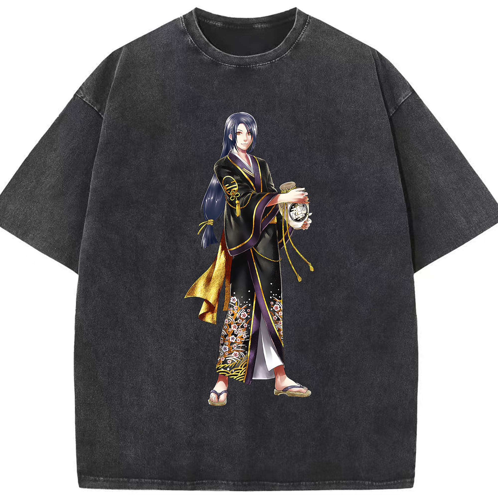 （画像用） 刀剣乱舞 Touken Ranbu 綿100% ヴィンテージ風 半袖Tシャツ（フロントプリント）