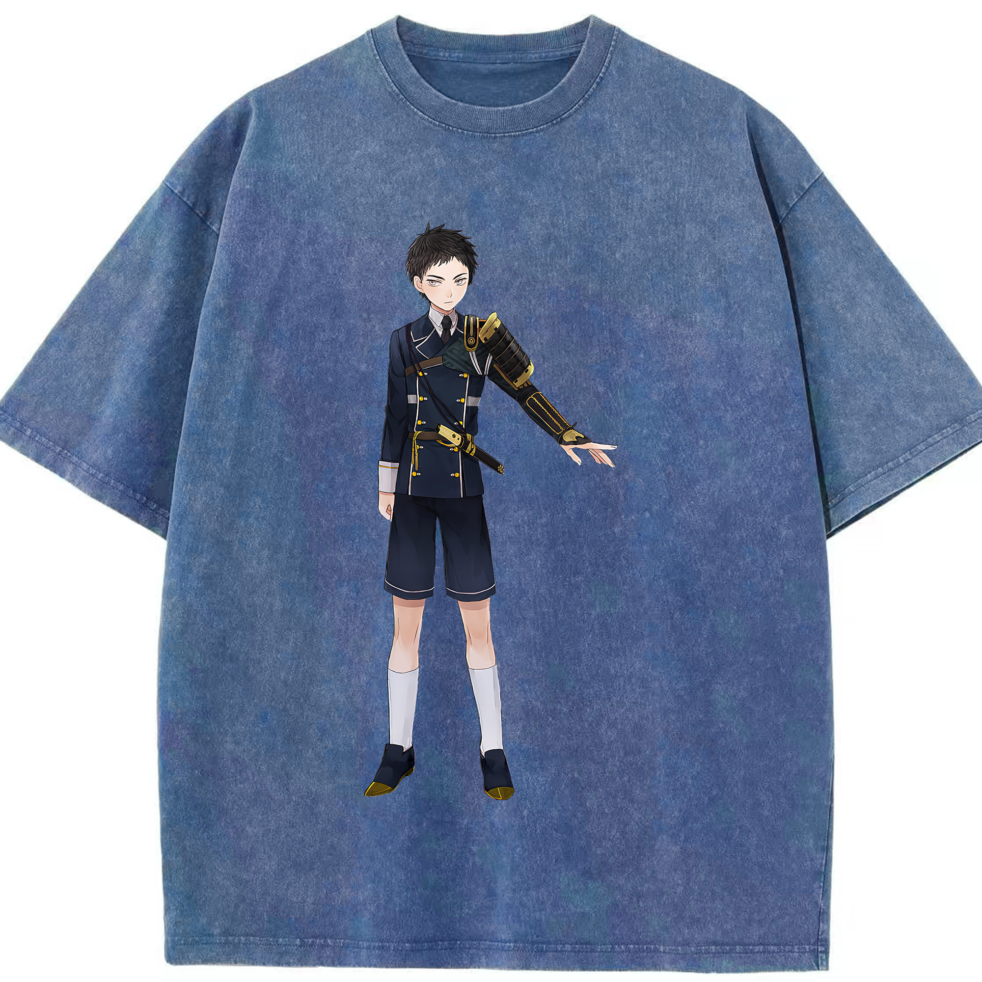 （画像用） 刀剣乱舞 Touken Ranbu 綿100% ヴィンテージ風 半袖Tシャツ（フロントプリント）