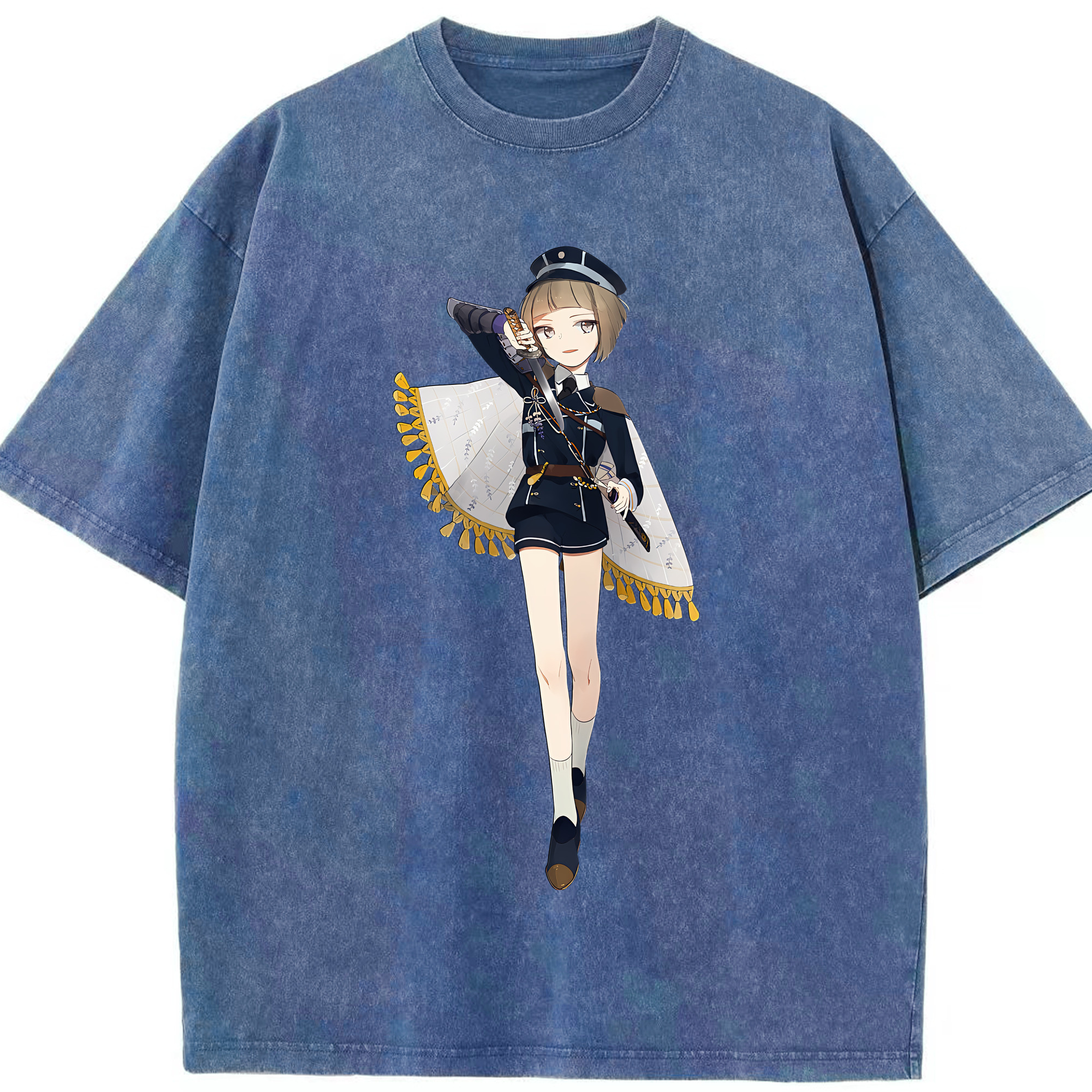 （画像用） 刀剣乱舞 Touken Ranbu 綿100% ヴィンテージ風 半袖Tシャツ（フロントプリント）