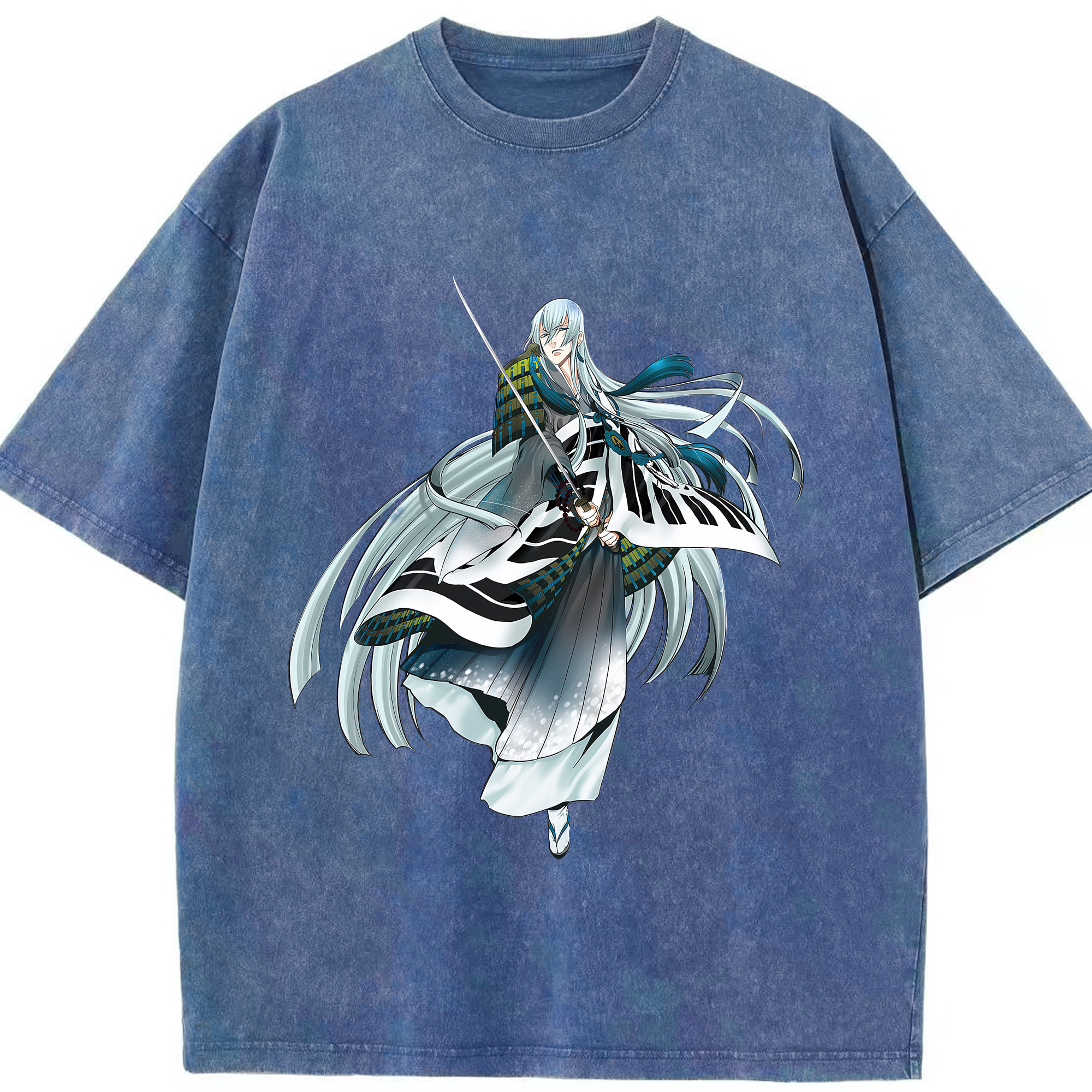 （画像用） 刀剣乱舞 Touken Ranbu 綿100% ヴィンテージ風 半袖Tシャツ（フロントプリント）