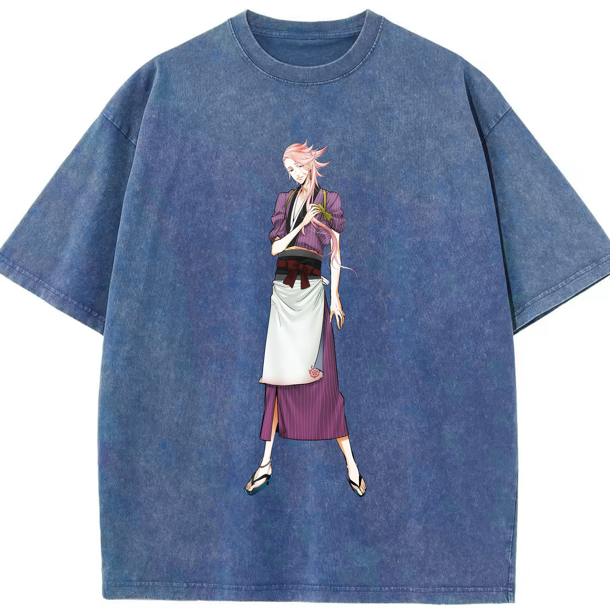 （画像用） 刀剣乱舞 Touken Ranbu 綿100% ヴィンテージ風 半袖Tシャツ（フロントプリント）