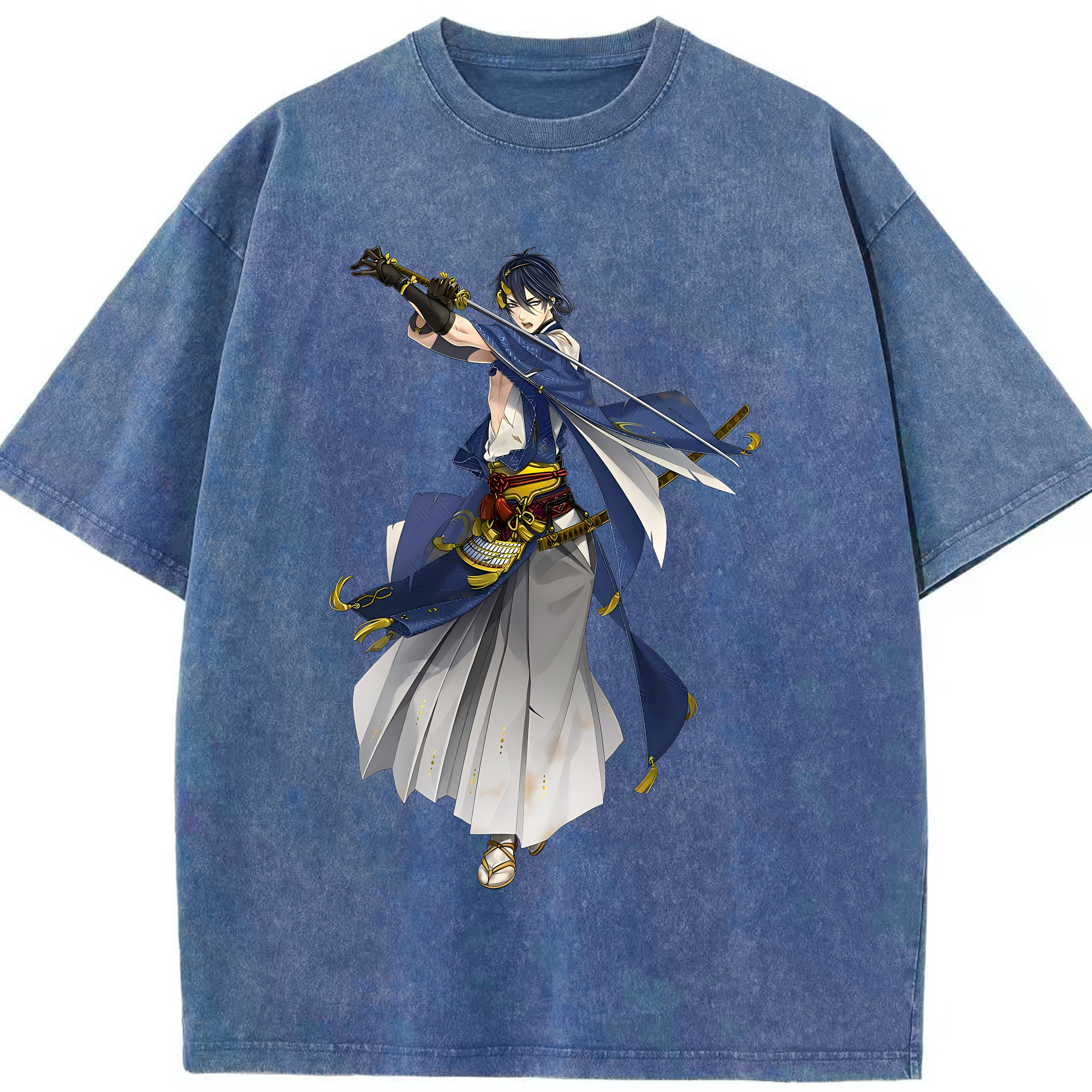 （画像用） 刀剣乱舞 Touken Ranbu 綿100% ヴィンテージ風 半袖Tシャツ（フロントプリント）