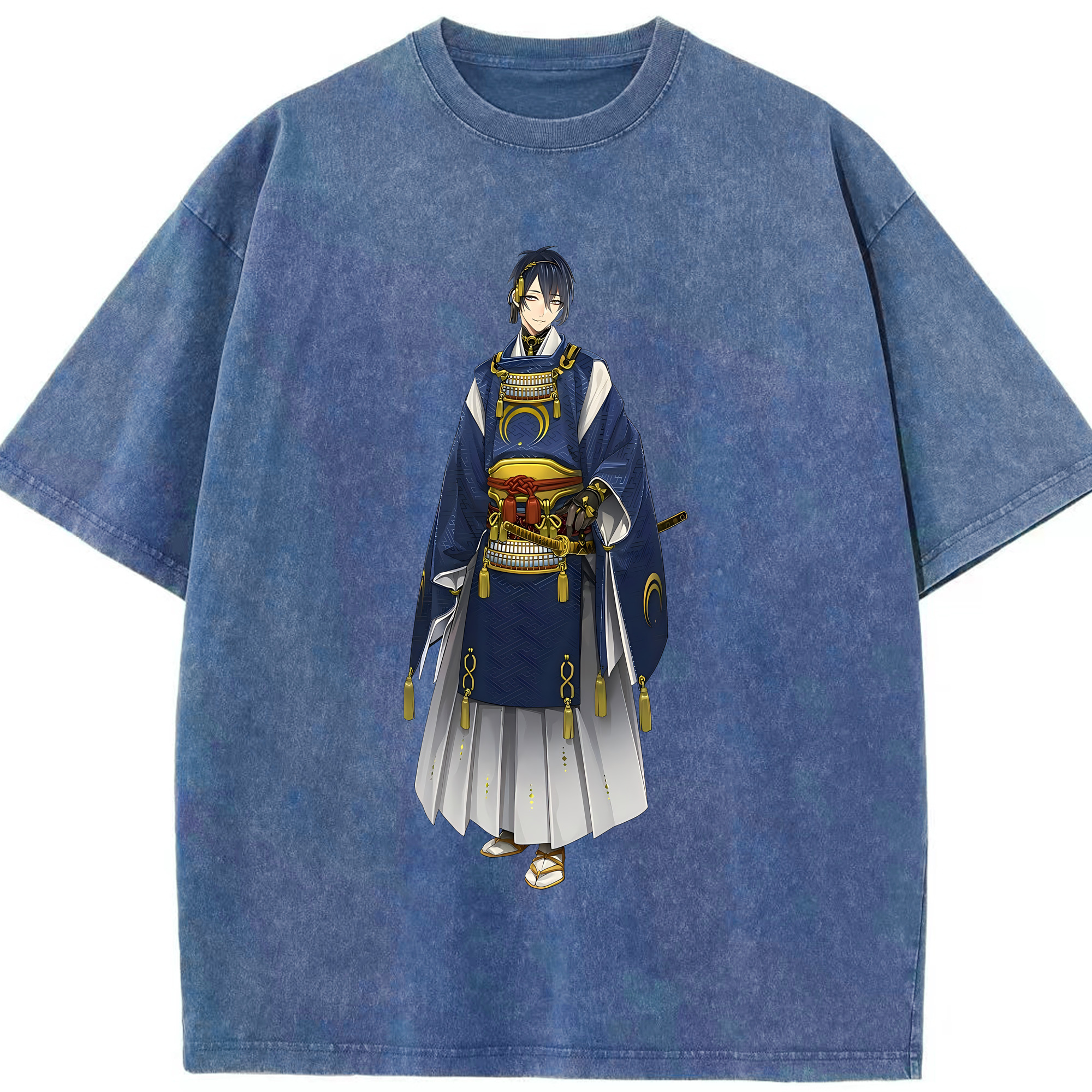 （画像用） 刀剣乱舞 Touken Ranbu 綿100% ヴィンテージ風 半袖Tシャツ（フロントプリント）