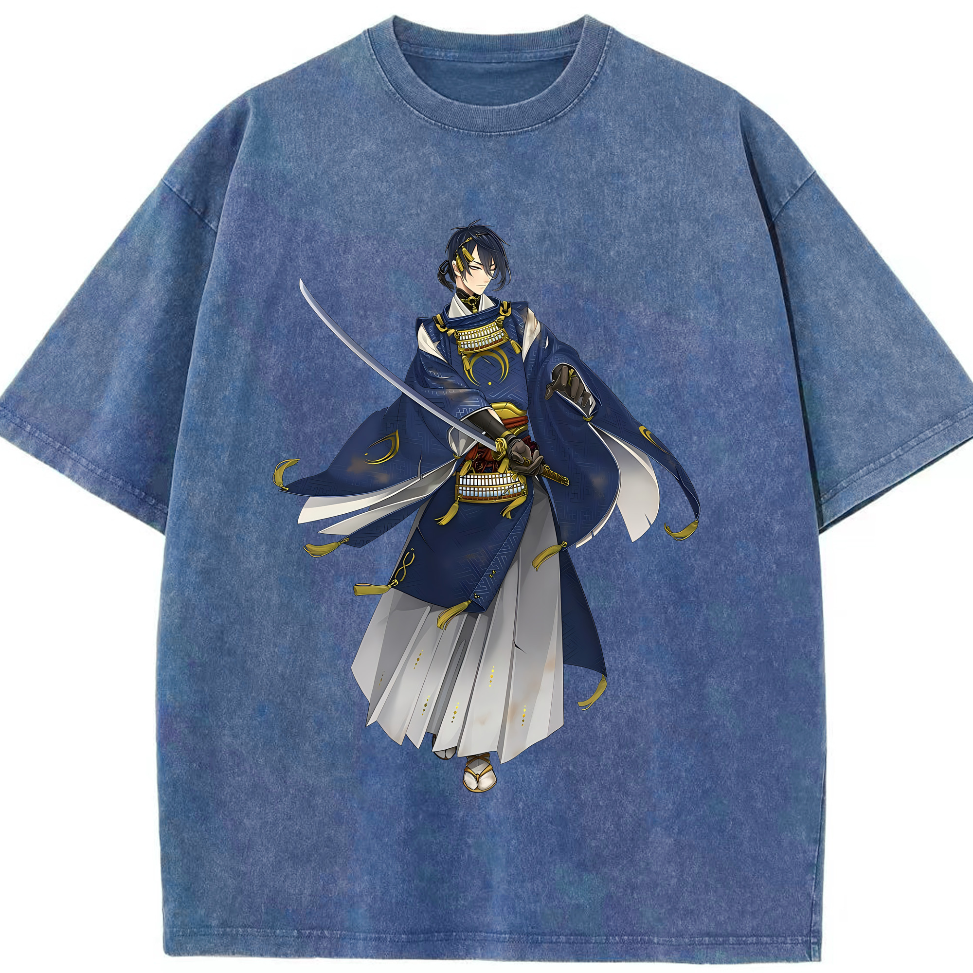 （画像用） 刀剣乱舞 Touken Ranbu 綿100% ヴィンテージ風 半袖Tシャツ（フロントプリント）