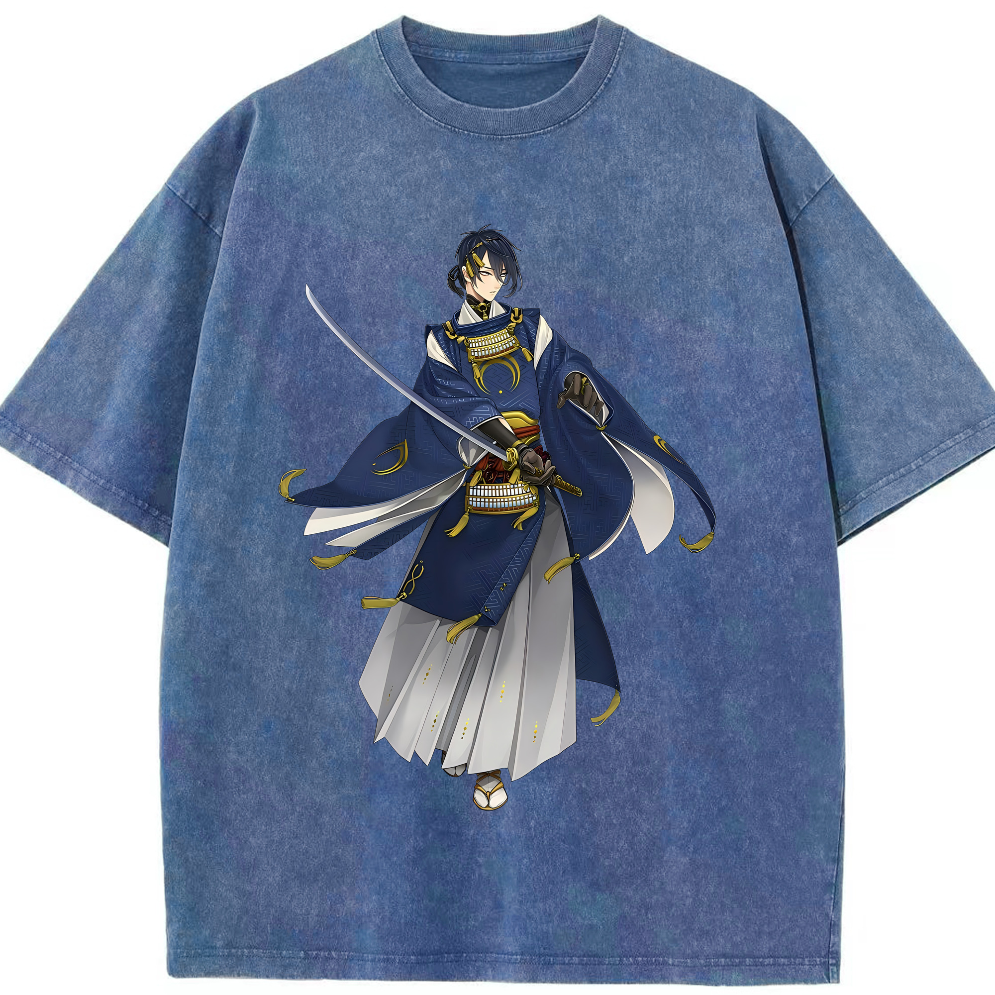 （画像用） 刀剣乱舞 Touken Ranbu 綿100% ヴィンテージ風 半袖Tシャツ（フロントプリント）