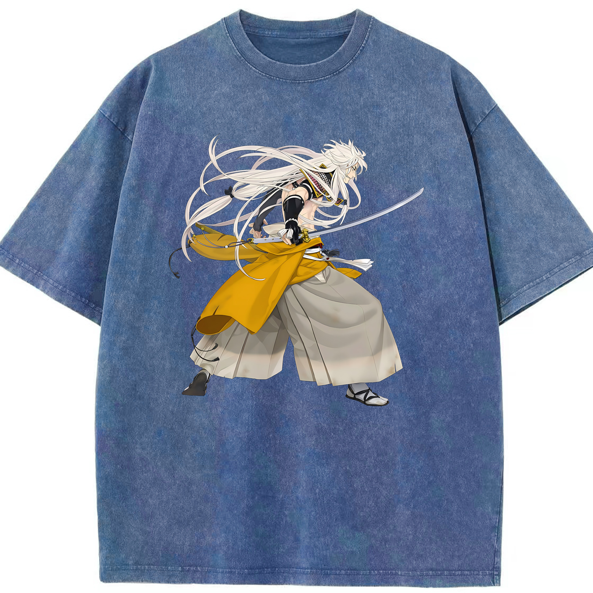 （画像用） 刀剣乱舞 Touken Ranbu 綿100% ヴィンテージ風 半袖Tシャツ（フロントプリント）