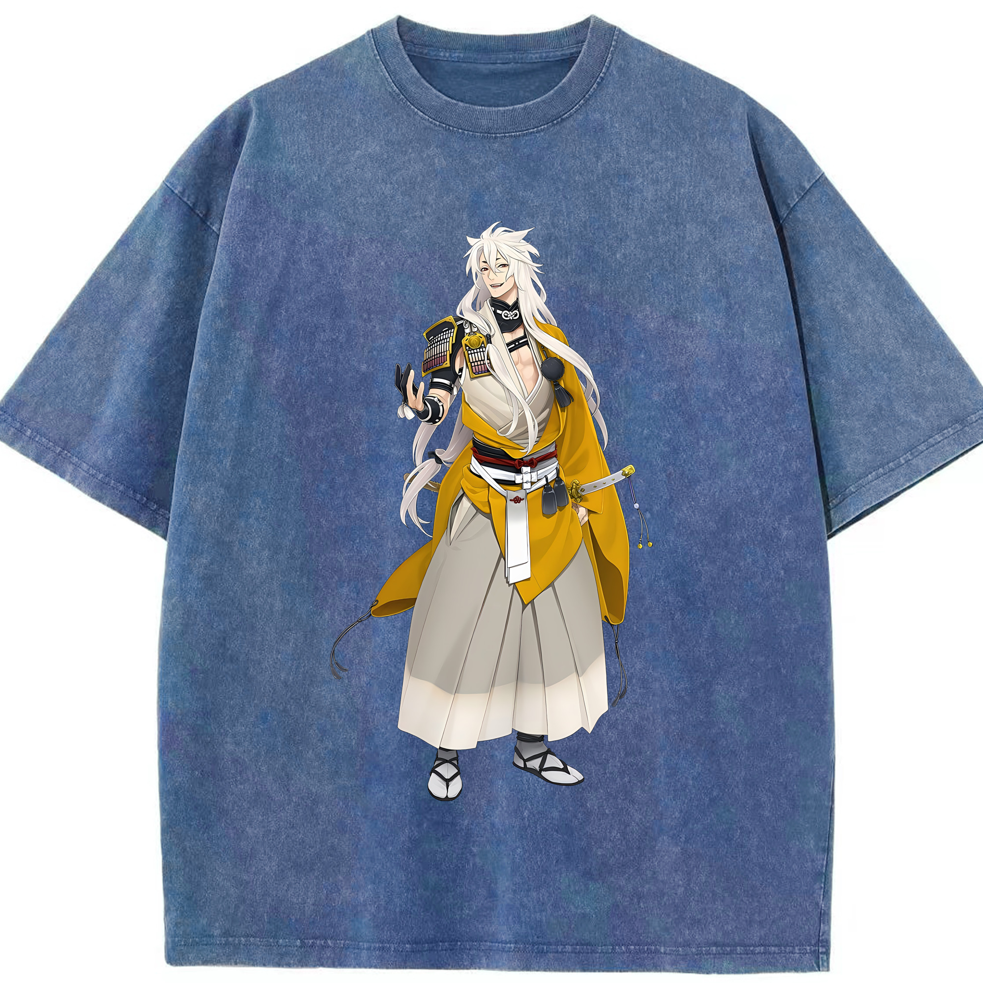 （画像用） 刀剣乱舞 Touken Ranbu 綿100% ヴィンテージ風 半袖Tシャツ（フロントプリント）