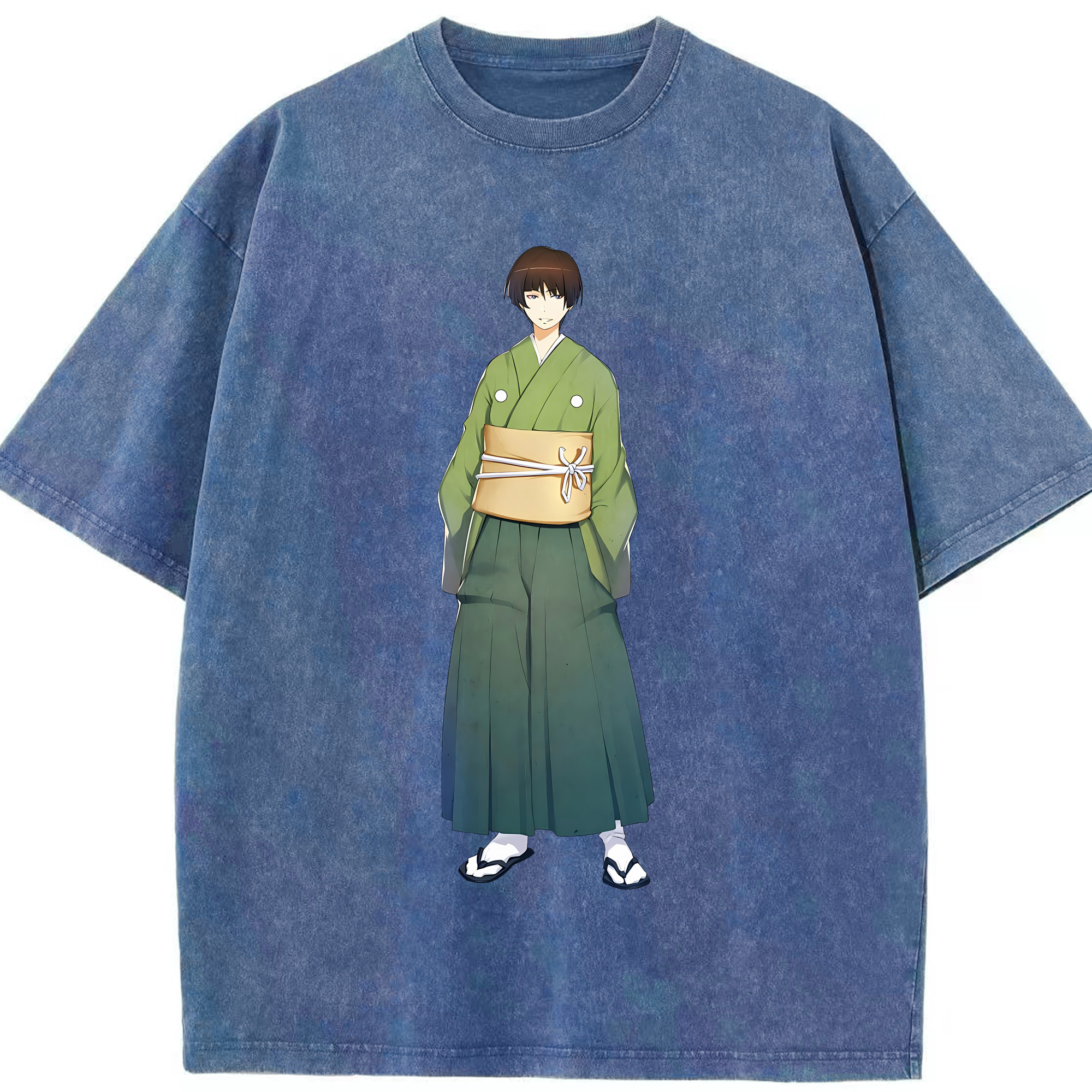 （画像用） 刀剣乱舞 Touken Ranbu 綿100% ヴィンテージ風 半袖Tシャツ（フロントプリント）