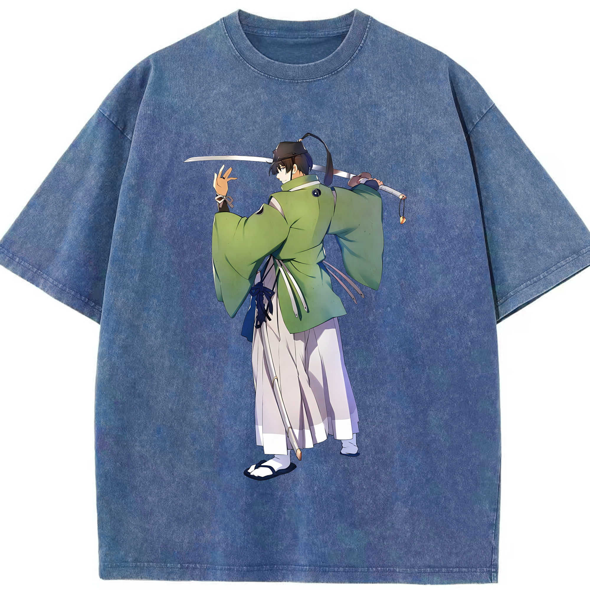 （画像用） 刀剣乱舞 Touken Ranbu 綿100% ヴィンテージ風 半袖Tシャツ（フロントプリント）