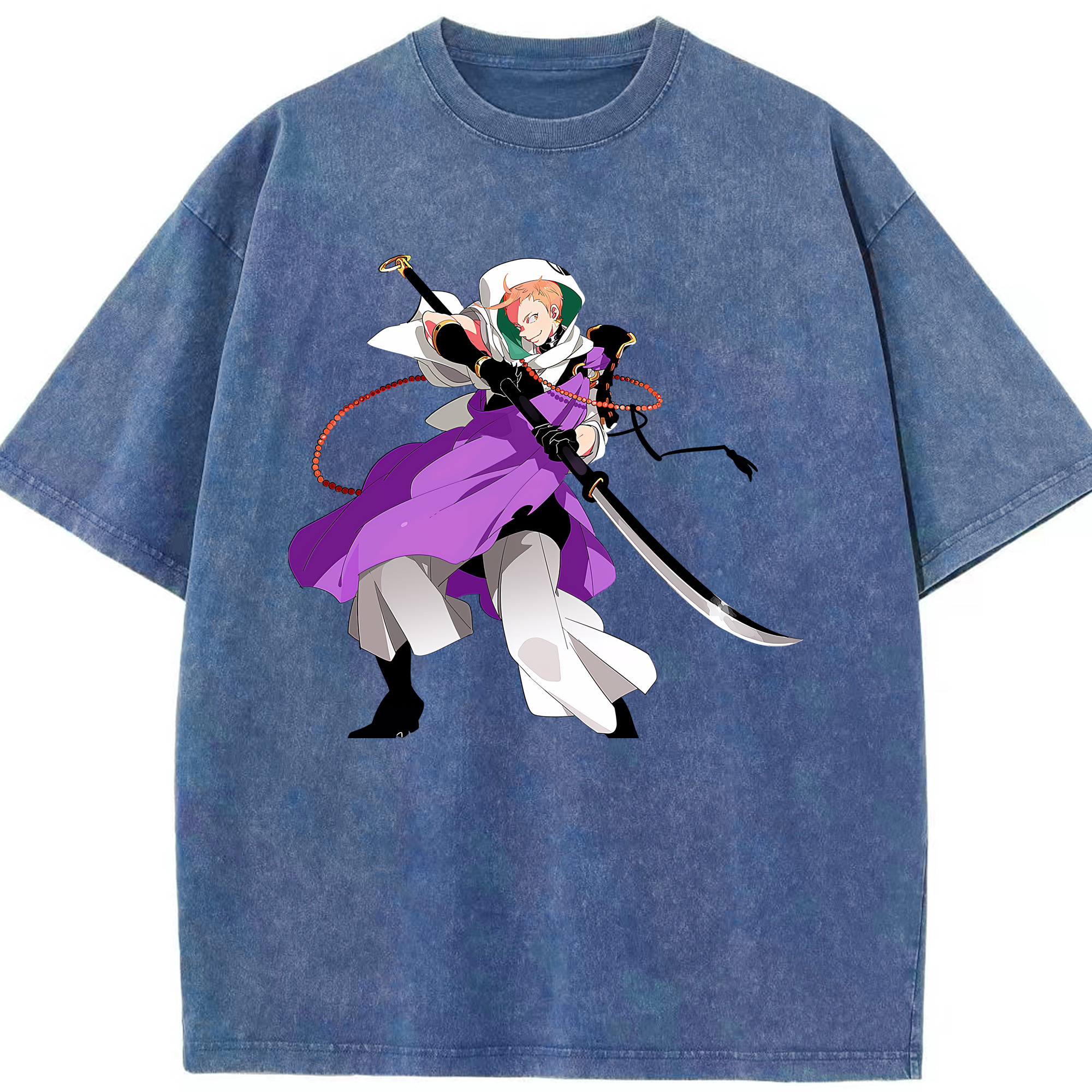 （画像用） 刀剣乱舞 Touken Ranbu 綿100% ヴィンテージ風 半袖Tシャツ（フロントプリント）