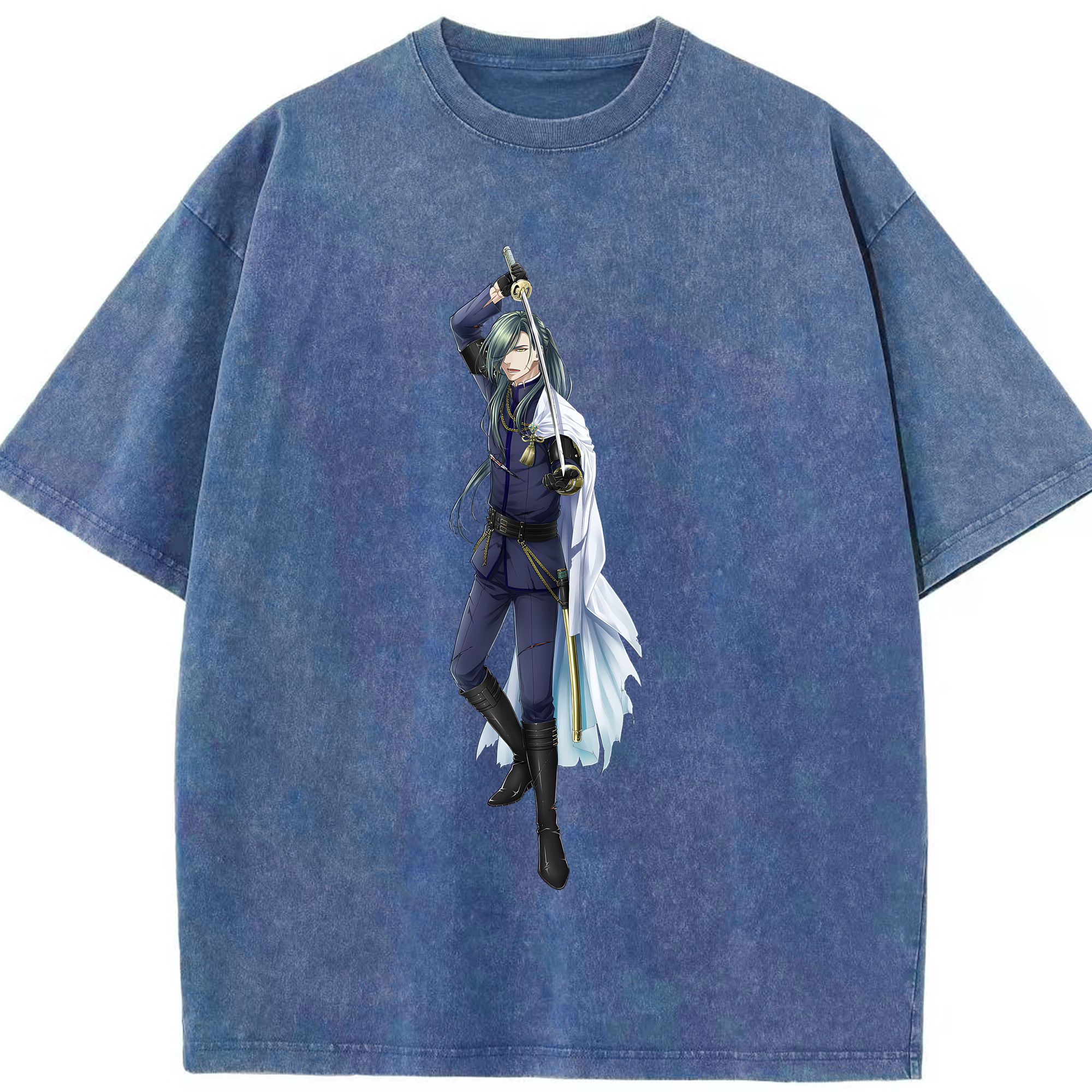 （画像用） 刀剣乱舞 Touken Ranbu 綿100% ヴィンテージ風 半袖Tシャツ（フロントプリント）