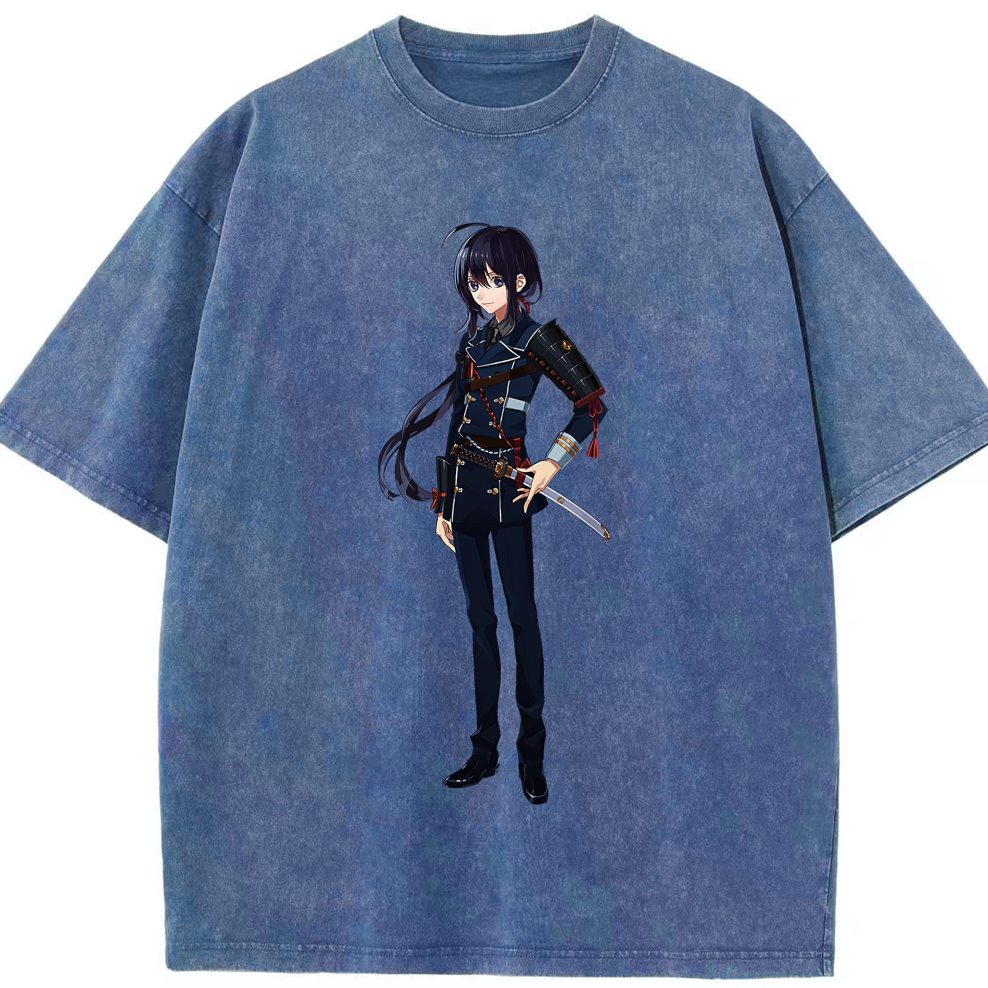 （画像用） 刀剣乱舞 Touken Ranbu 綿100% ヴィンテージ風 半袖Tシャツ（フロントプリント）