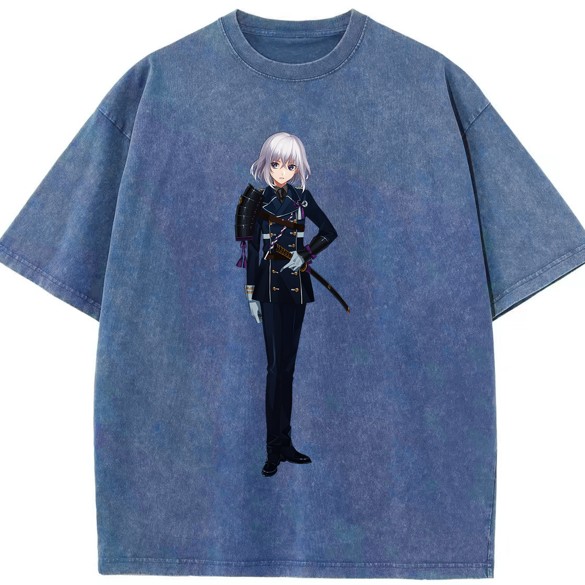 （画像用） 刀剣乱舞 Touken Ranbu 綿100% ヴィンテージ風 半袖Tシャツ（フロントプリント）