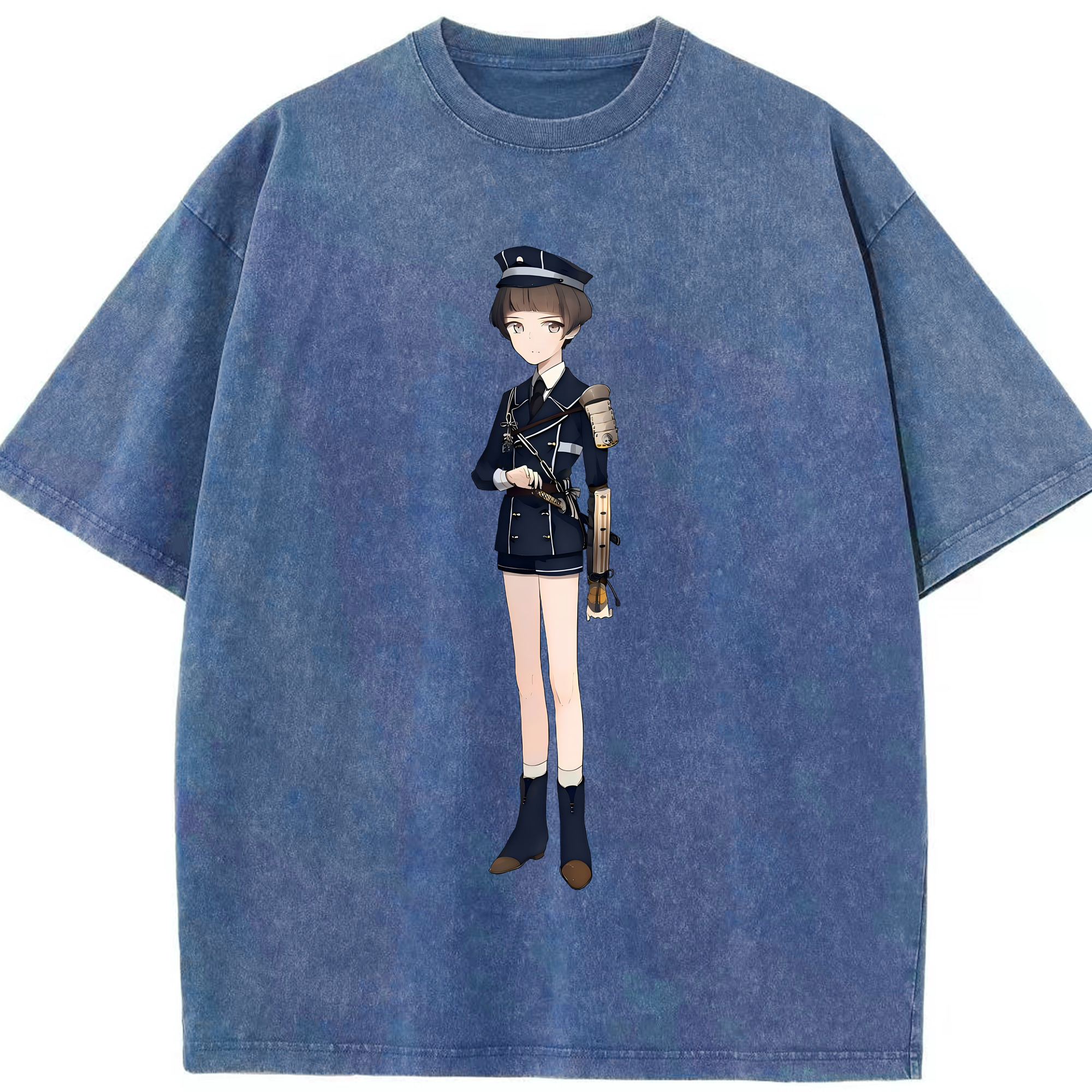 （画像用） 刀剣乱舞 Touken Ranbu 綿100% ヴィンテージ風 半袖Tシャツ（フロントプリント）
