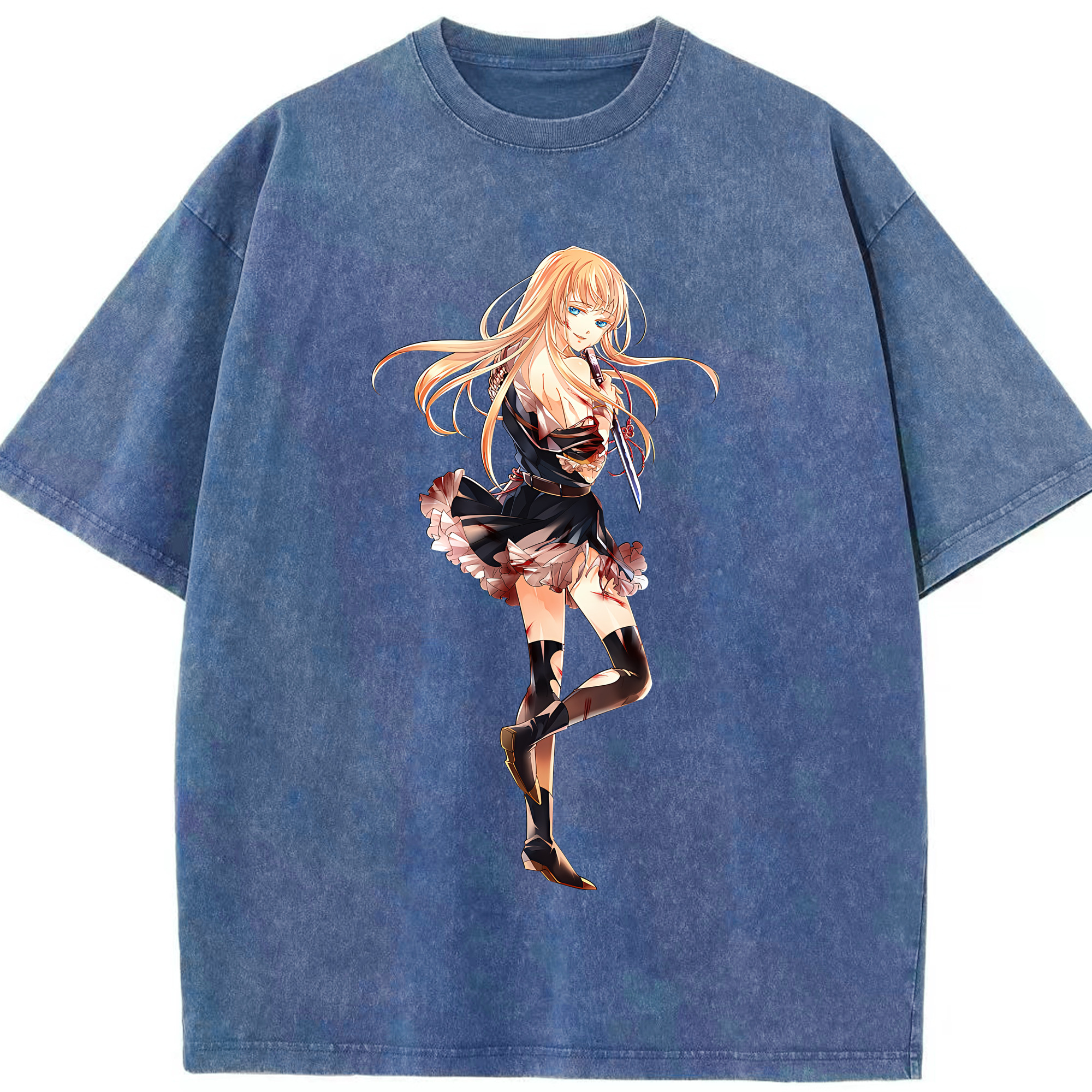 （画像用） 刀剣乱舞 Touken Ranbu 綿100% ヴィンテージ風 半袖Tシャツ（フロントプリント）