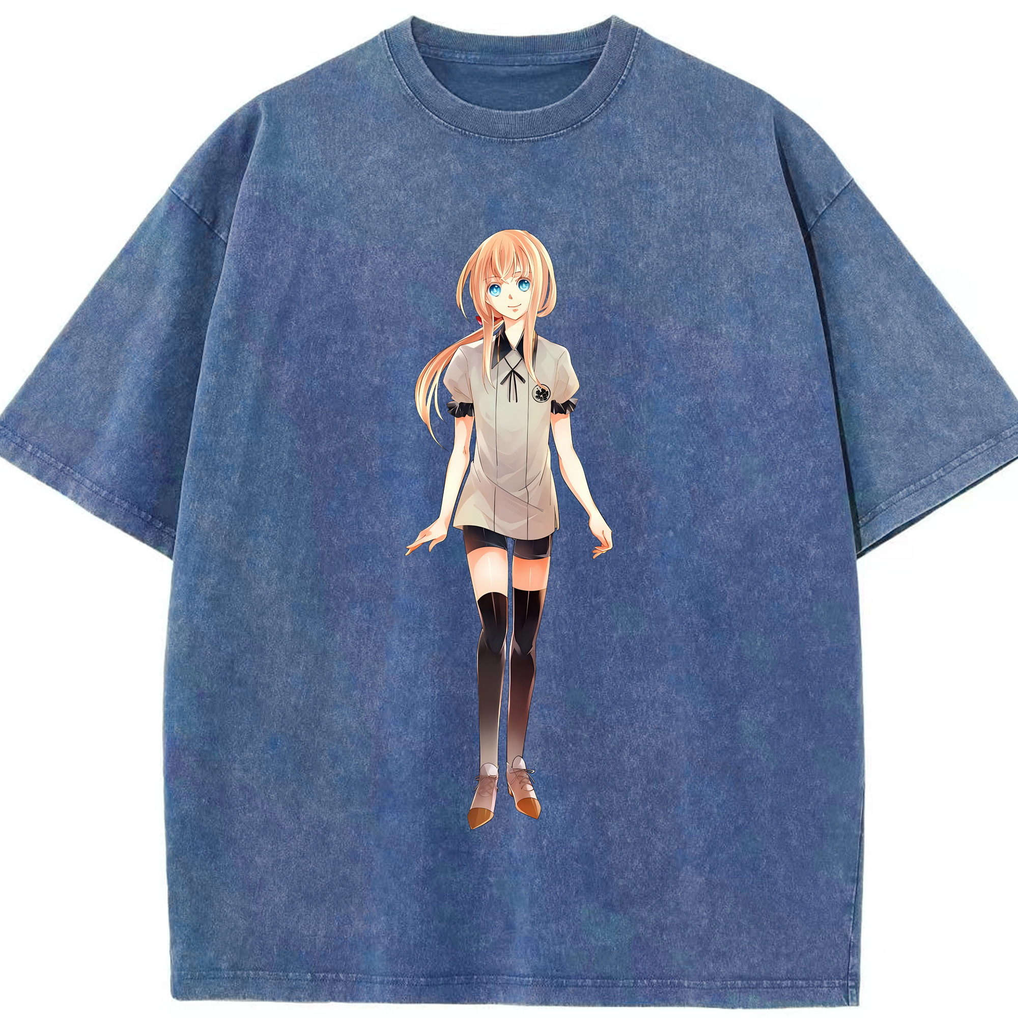 （画像用） 刀剣乱舞 Touken Ranbu 綿100% ヴィンテージ風 半袖Tシャツ（フロントプリント）