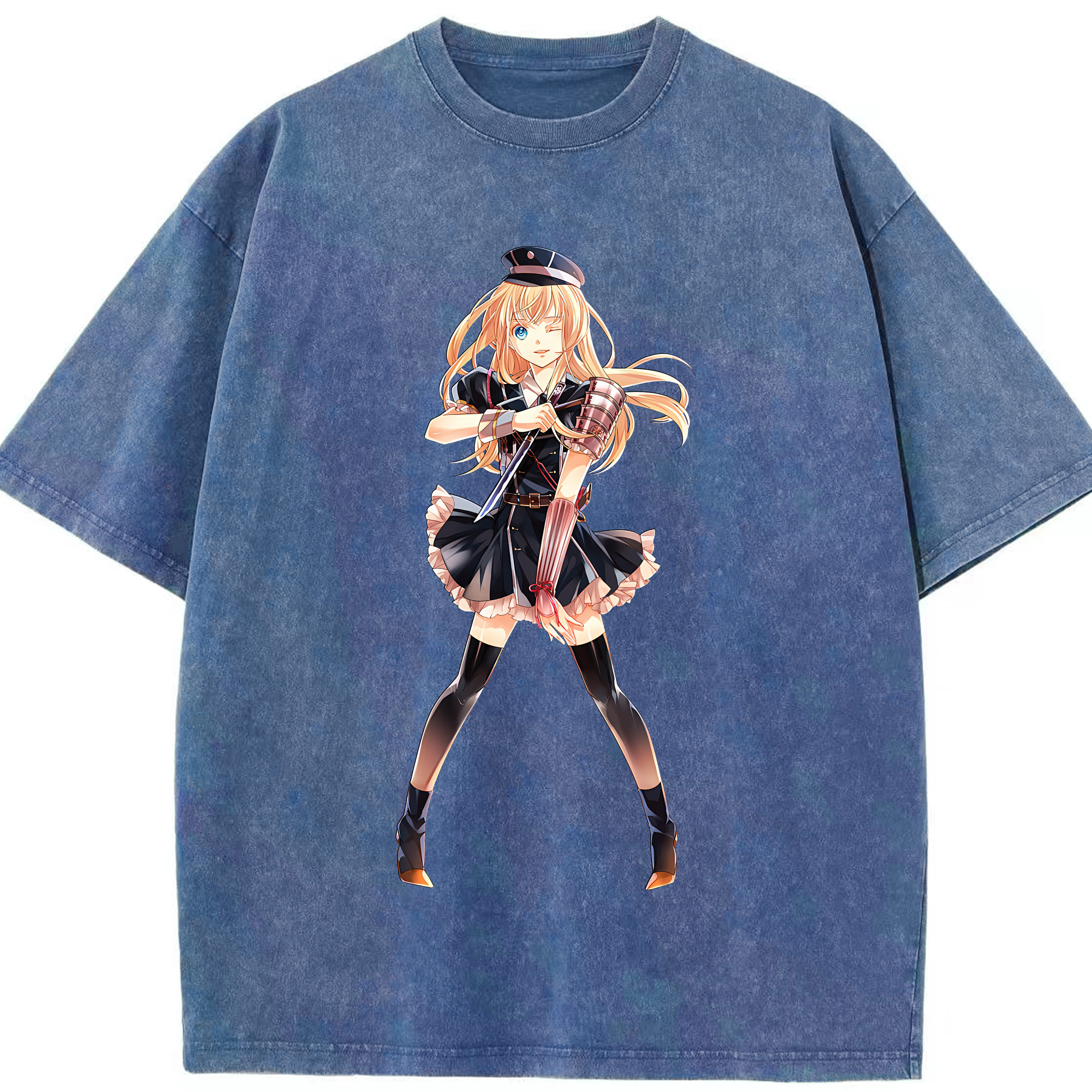 （画像用） 刀剣乱舞 Touken Ranbu 綿100% ヴィンテージ風 半袖Tシャツ（フロントプリント）