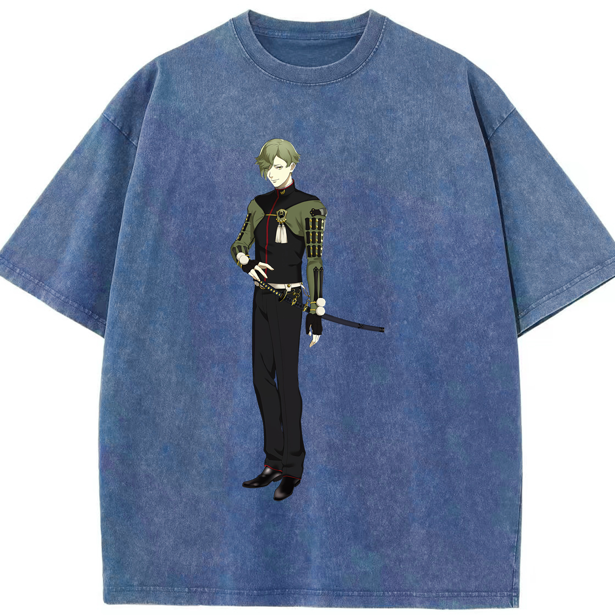 （画像用） 刀剣乱舞 Touken Ranbu 綿100% ヴィンテージ風 半袖Tシャツ（フロントプリント）
