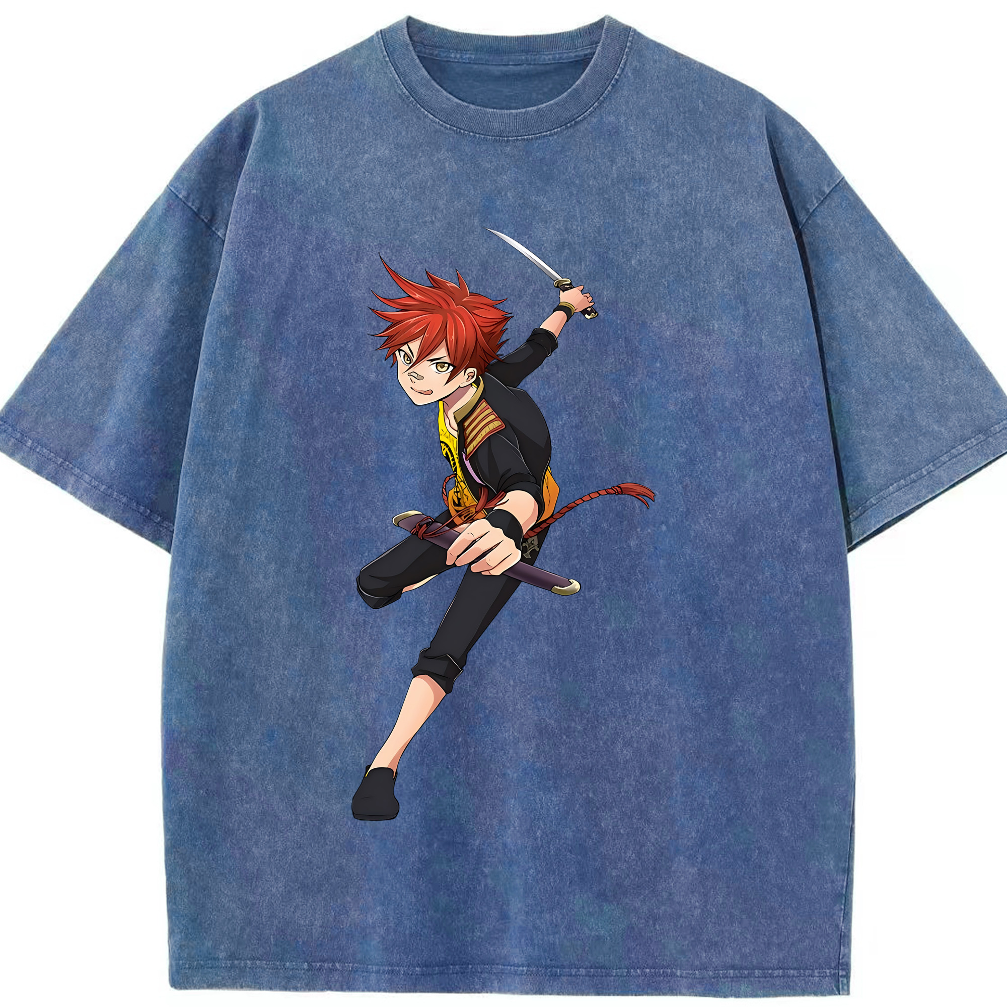 （画像用） 刀剣乱舞 Touken Ranbu 綿100% ヴィンテージ風 半袖Tシャツ（フロントプリント）