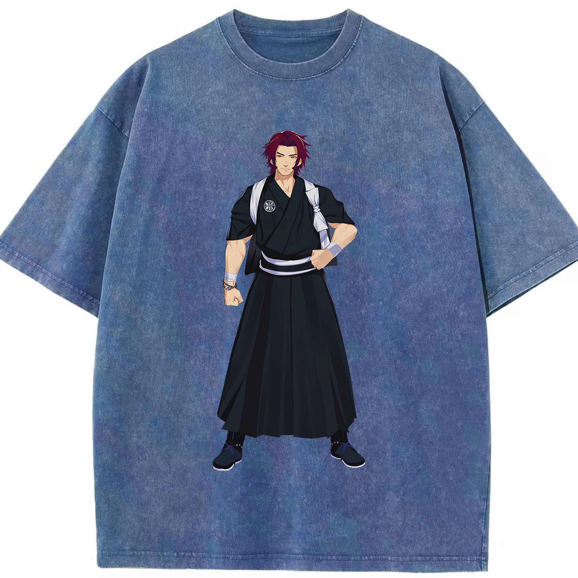 （画像用） 刀剣乱舞 Touken Ranbu 綿100% ヴィンテージ風 半袖Tシャツ（フロントプリント）