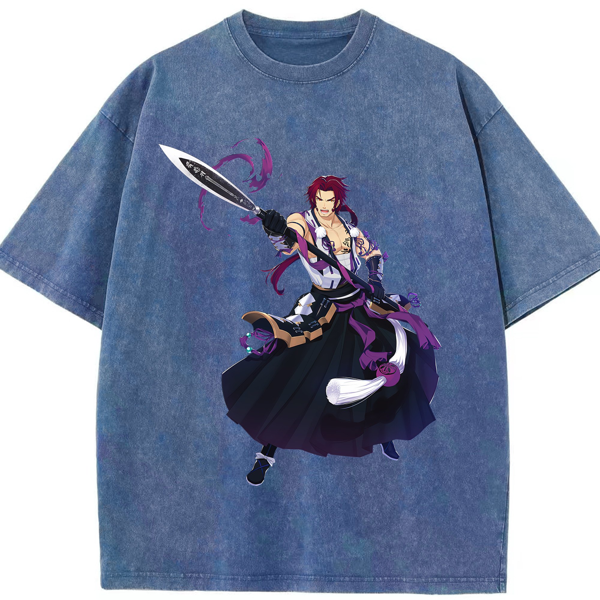 （画像用） 刀剣乱舞 Touken Ranbu 綿100% ヴィンテージ風 半袖Tシャツ（フロントプリント）