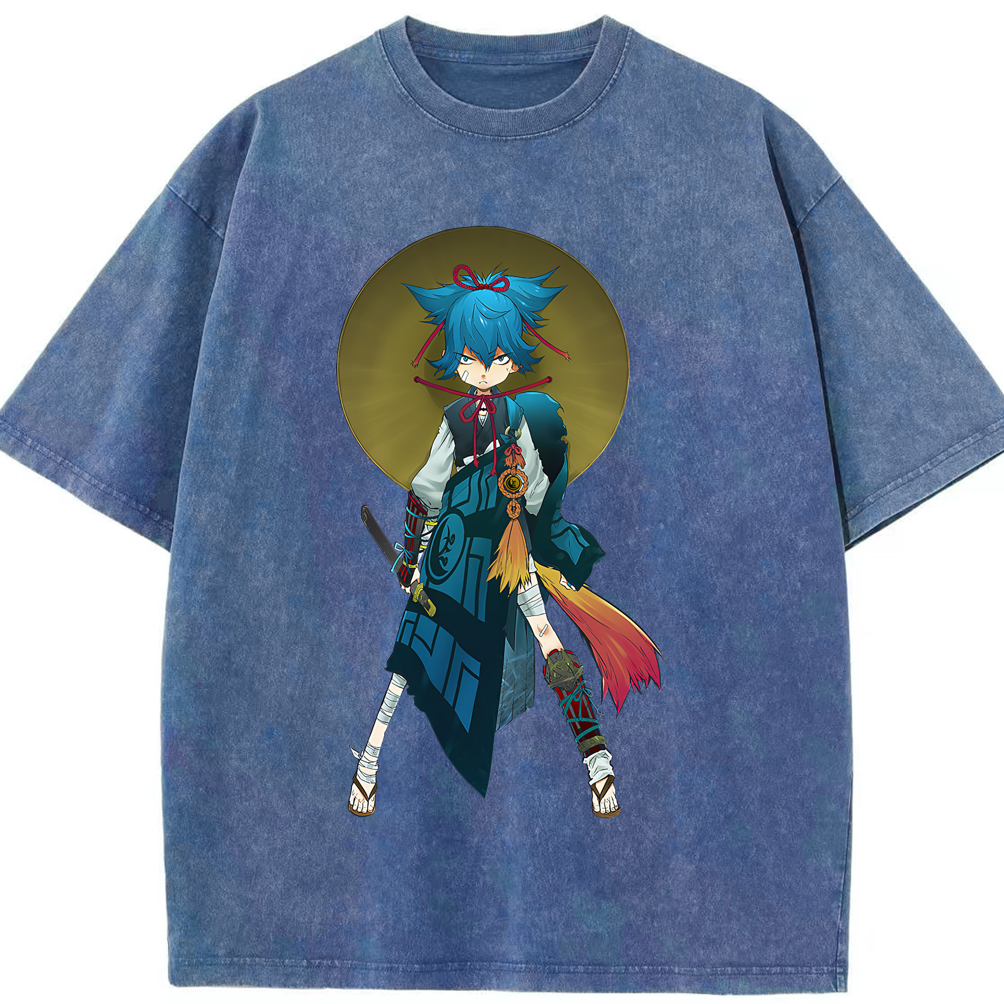 （画像用） 刀剣乱舞 Touken Ranbu 綿100% ヴィンテージ風 半袖Tシャツ（フロントプリント）
