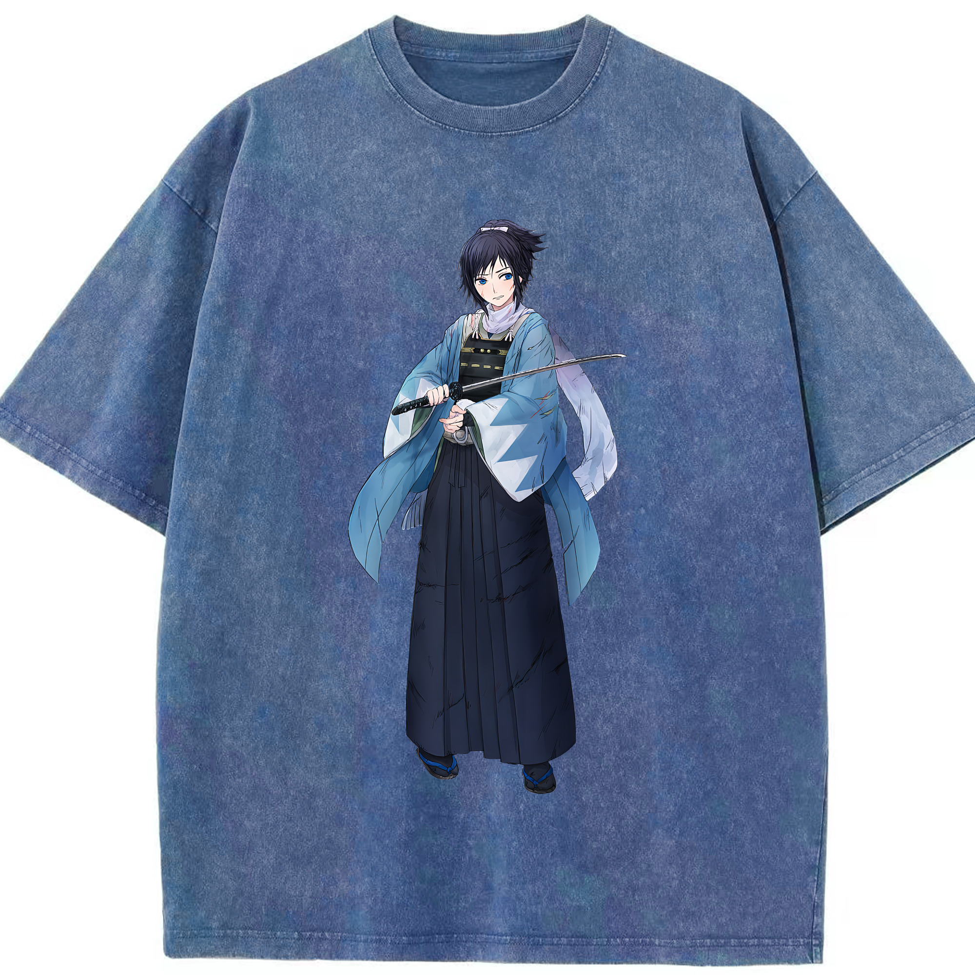 （画像用） 刀剣乱舞 Touken Ranbu 綿100% ヴィンテージ風 半袖Tシャツ（フロントプリント）