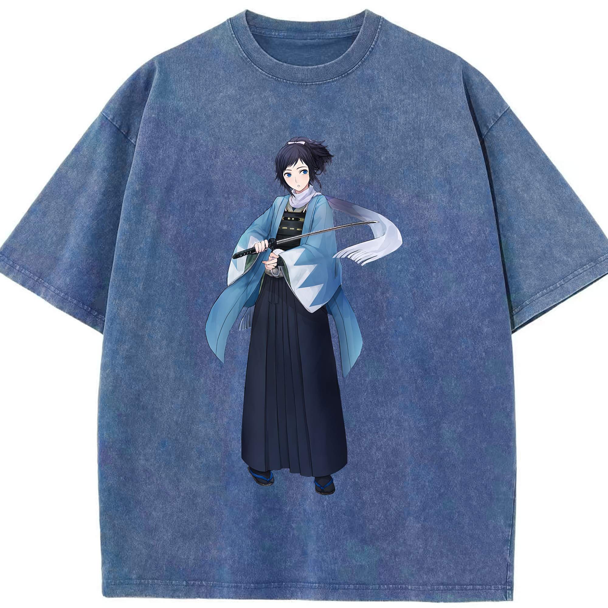 （画像用） 刀剣乱舞 Touken Ranbu 綿100% ヴィンテージ風 半袖Tシャツ（フロントプリント）
