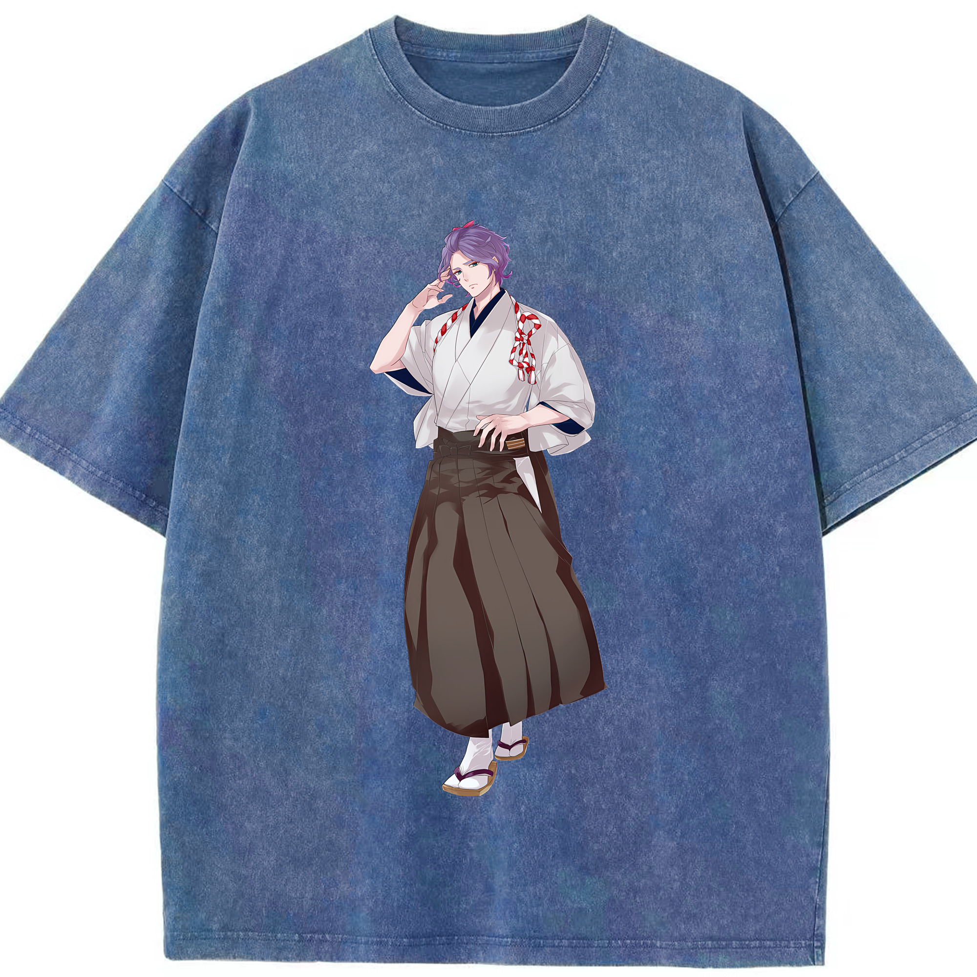 （画像用） 刀剣乱舞 Touken Ranbu 綿100% ヴィンテージ風 半袖Tシャツ（フロントプリント）