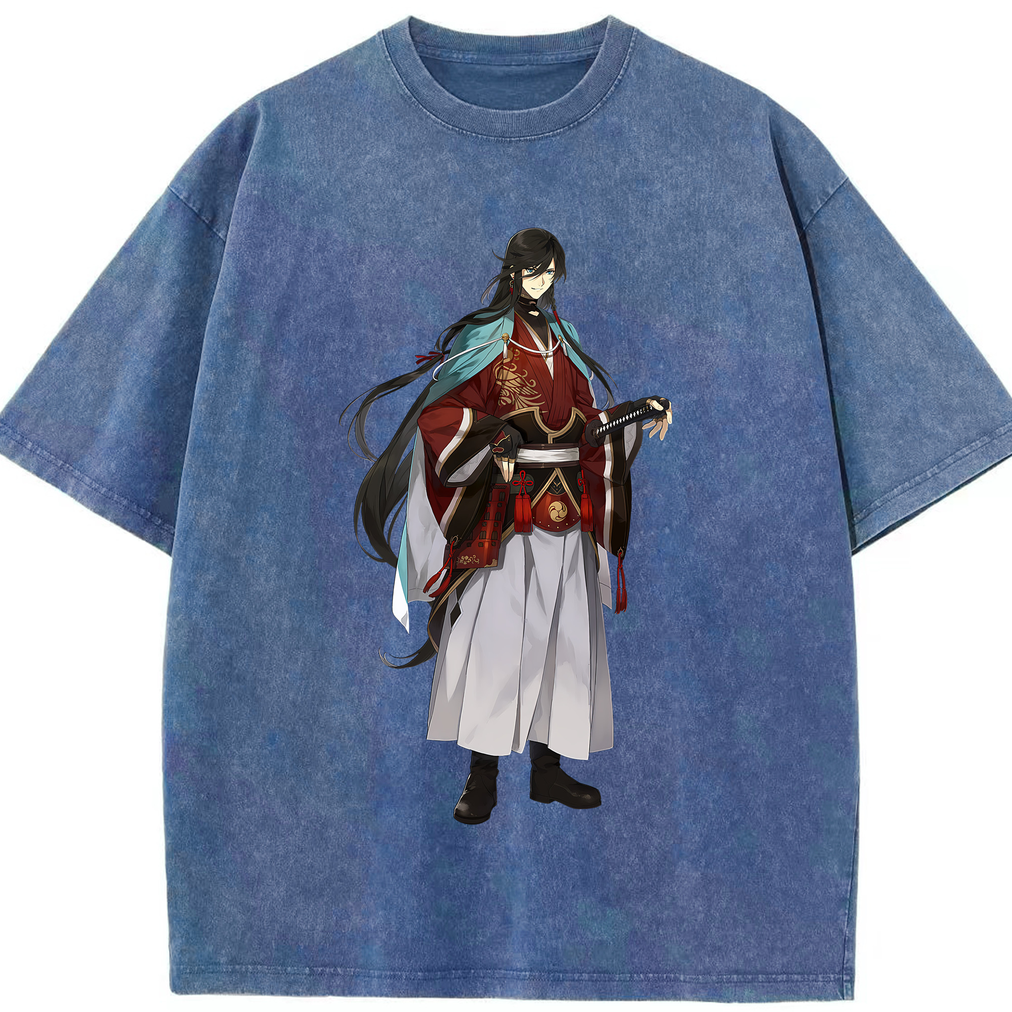 （画像用） 刀剣乱舞 Touken Ranbu 綿100% ヴィンテージ風 半袖Tシャツ（フロントプリント）