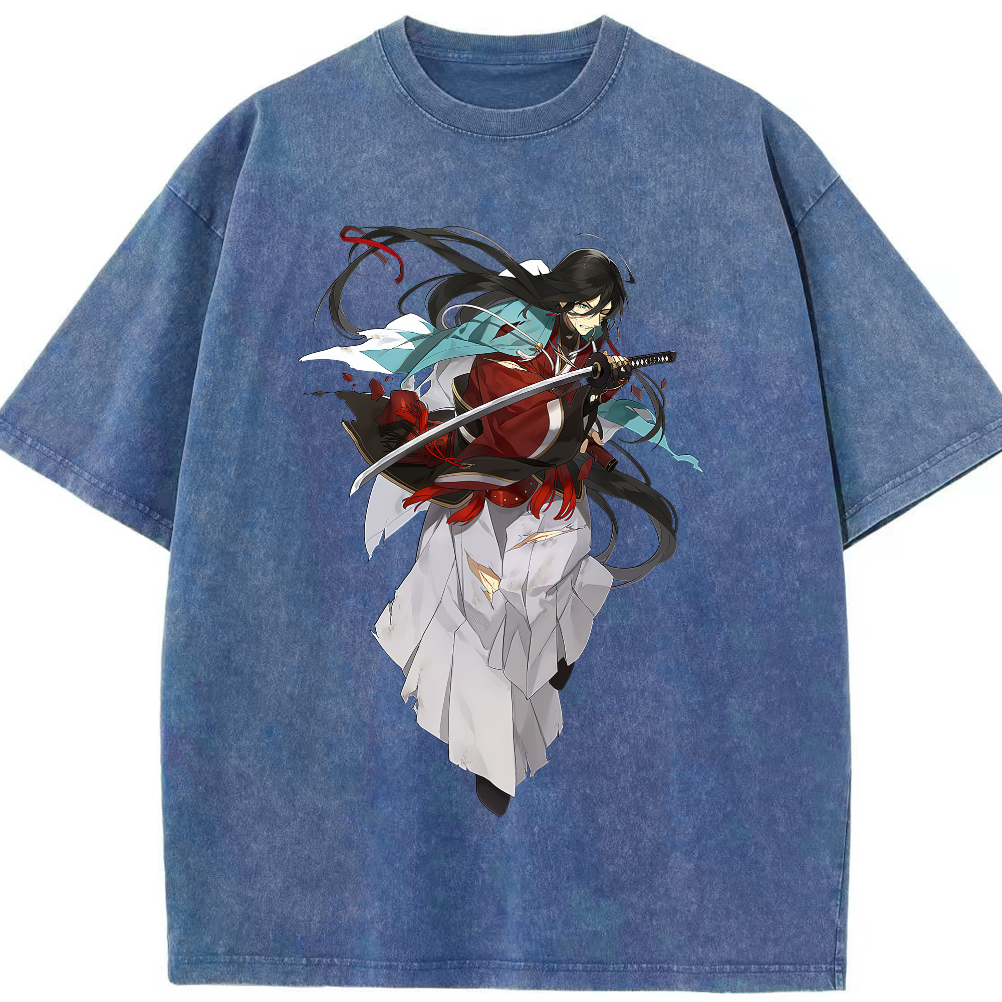 （画像用） 刀剣乱舞 Touken Ranbu 綿100% ヴィンテージ風 半袖Tシャツ（フロントプリント）