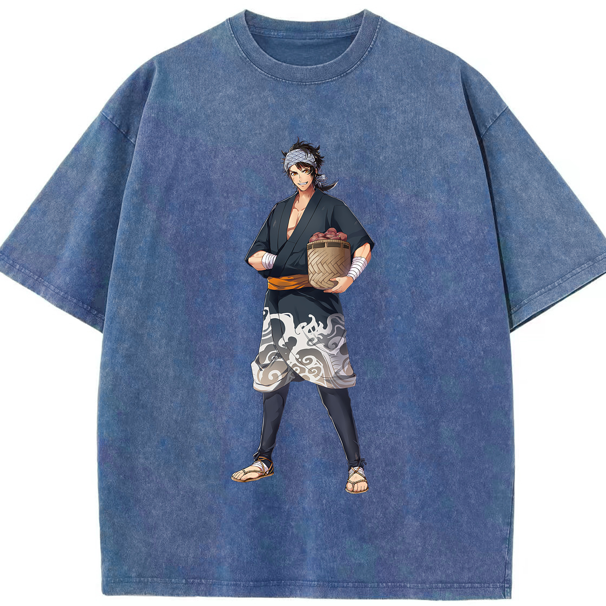 （画像用） 刀剣乱舞 Touken Ranbu 綿100% ヴィンテージ風 半袖Tシャツ（フロントプリント）