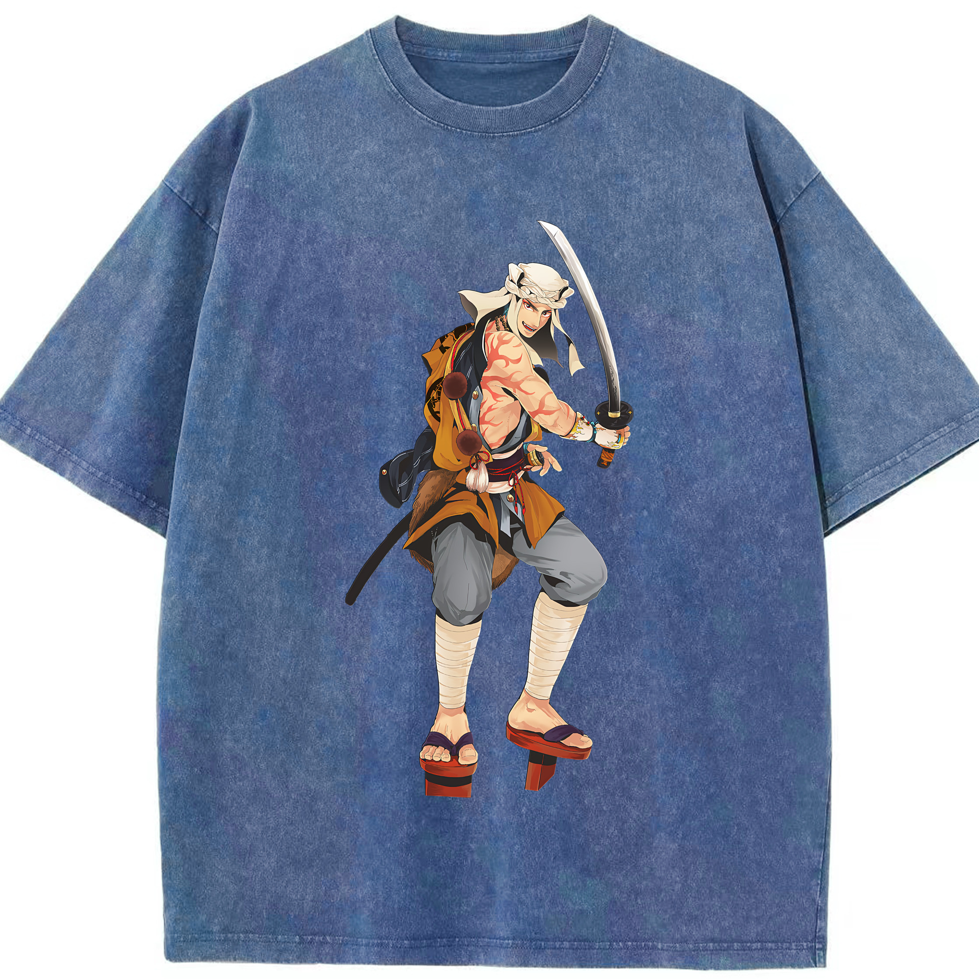 （画像用） 刀剣乱舞 Touken Ranbu 綿100% ヴィンテージ風 半袖Tシャツ（フロントプリント）