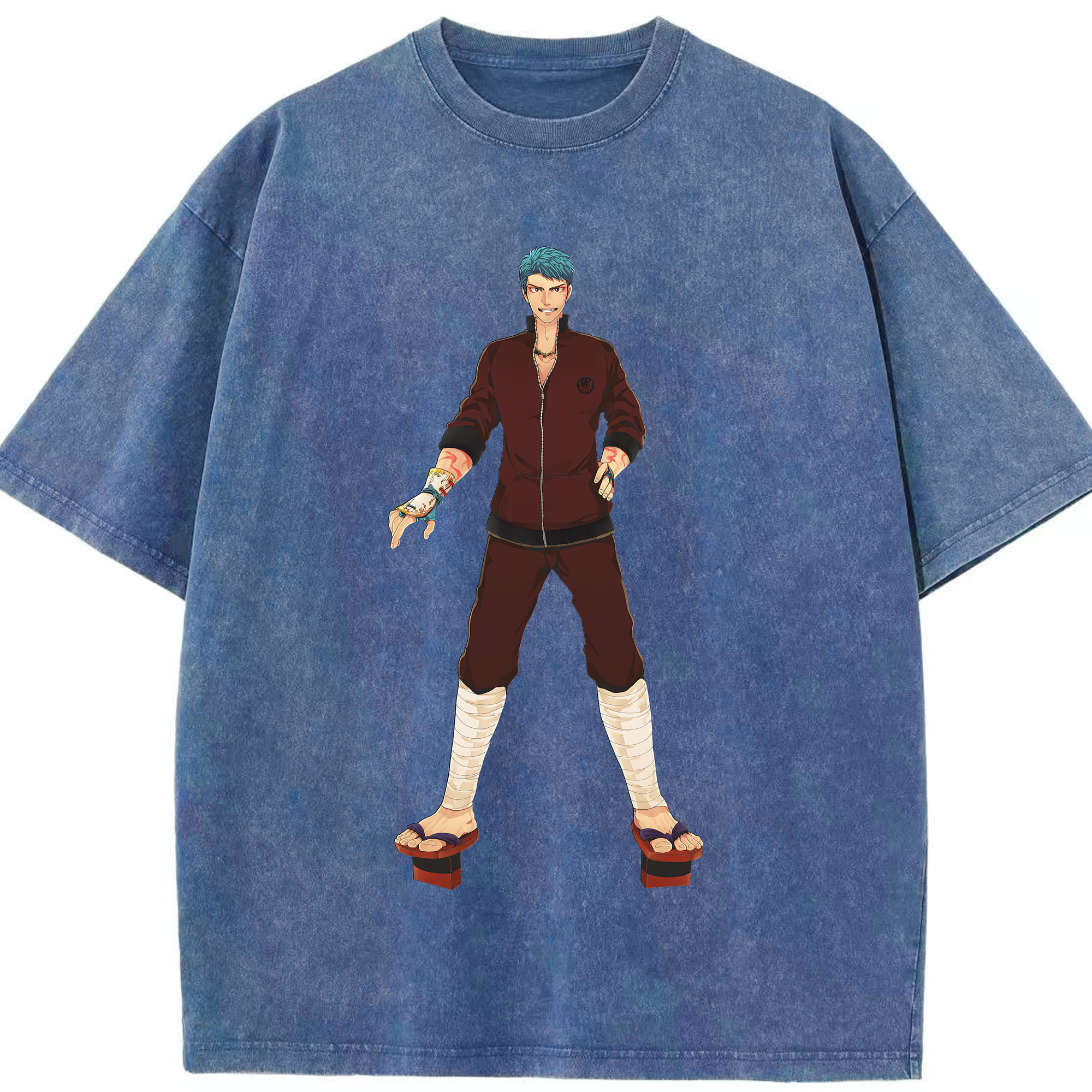 （画像用） 刀剣乱舞 Touken Ranbu 綿100% ヴィンテージ風 半袖Tシャツ（フロントプリント）