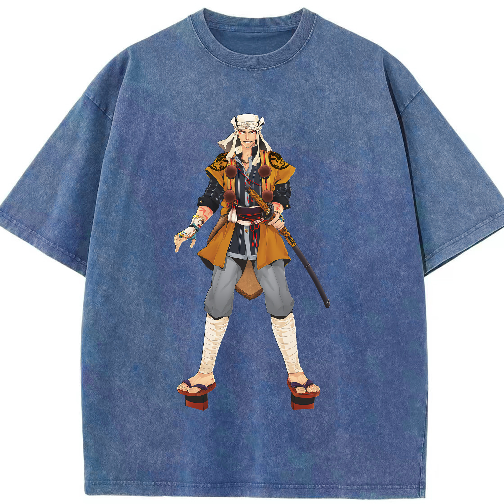 （画像用） 刀剣乱舞 Touken Ranbu 綿100% ヴィンテージ風 半袖Tシャツ（フロントプリント）