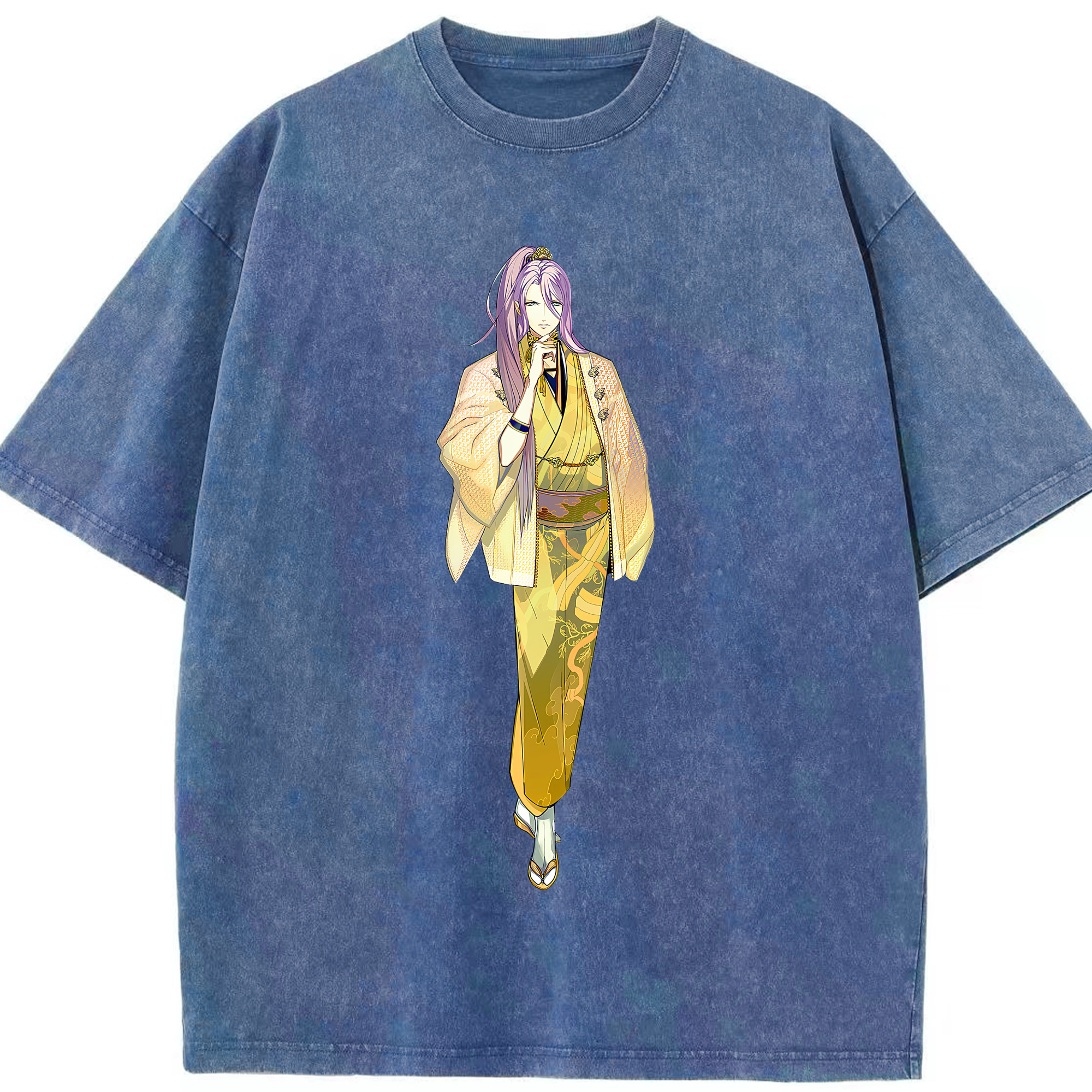 （画像用） 刀剣乱舞 Touken Ranbu 綿100% ヴィンテージ風 半袖Tシャツ（フロントプリント）