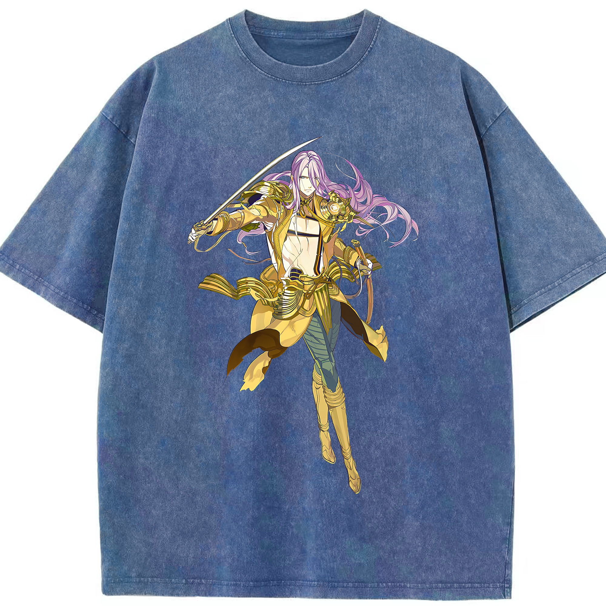 （画像用） 刀剣乱舞 Touken Ranbu 綿100% ヴィンテージ風 半袖Tシャツ（フロントプリント）